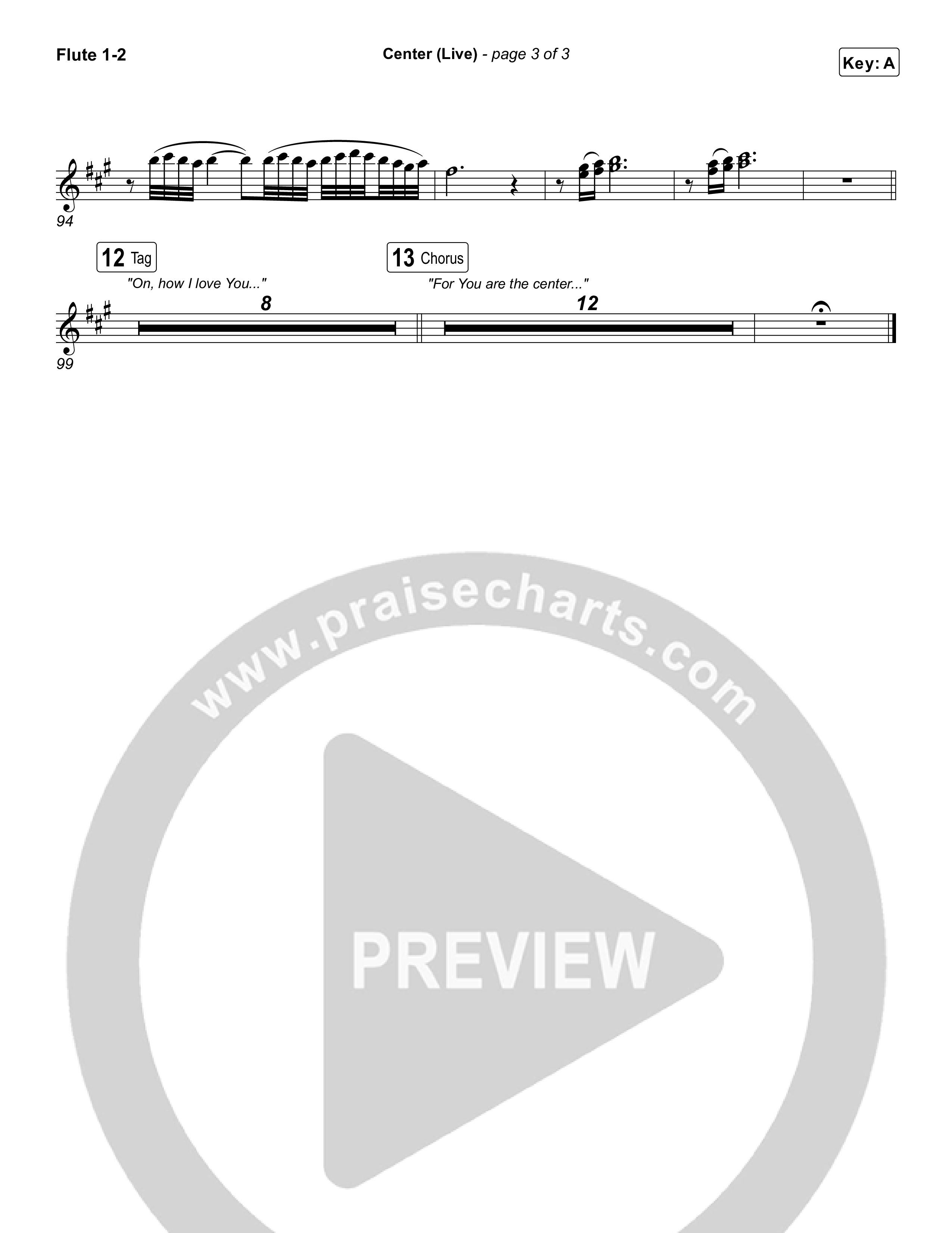 Center (Live) Flute 1,2 (Bethel Music / Abbie Gamboa)