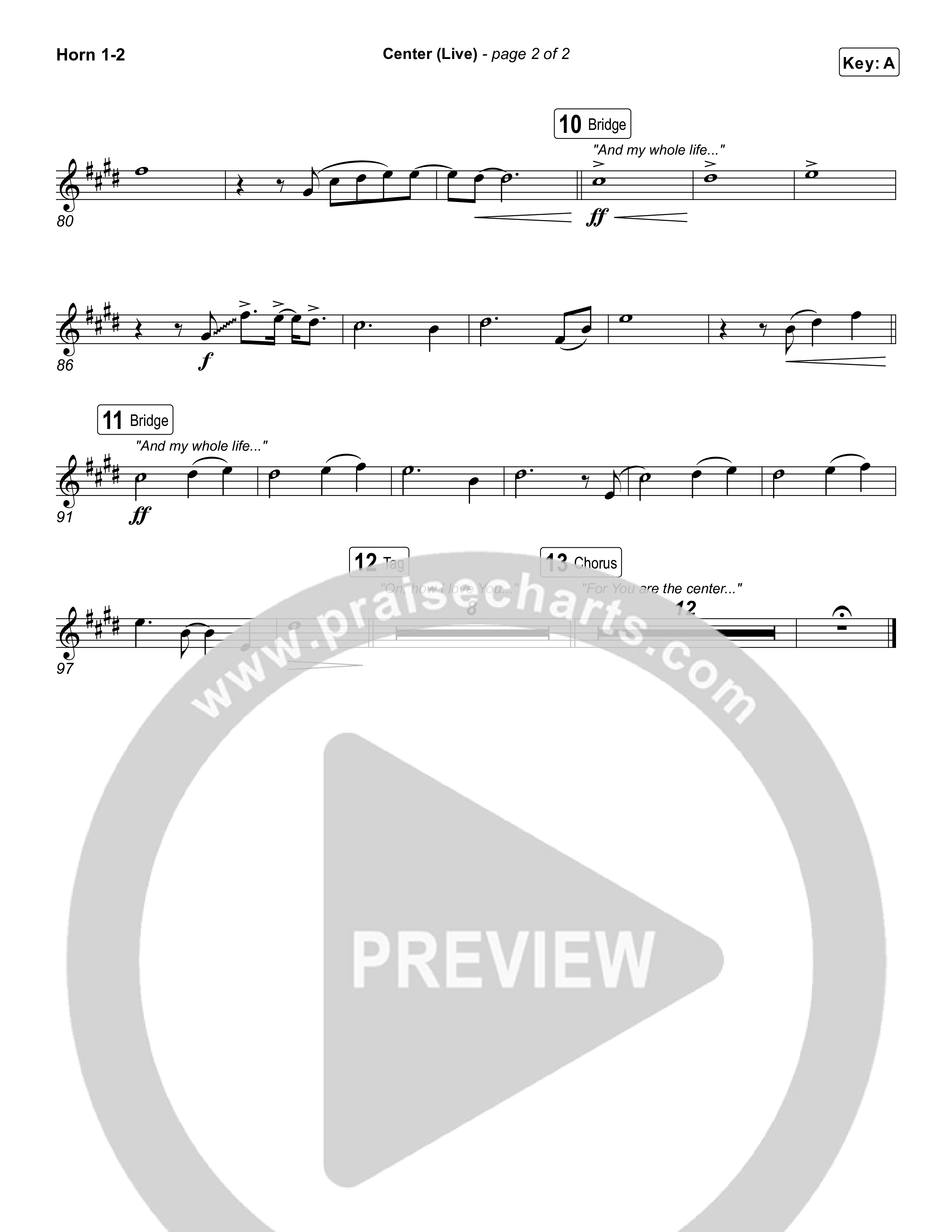 Center (Live) French Horn 1,2 (Bethel Music / Abbie Gamboa)