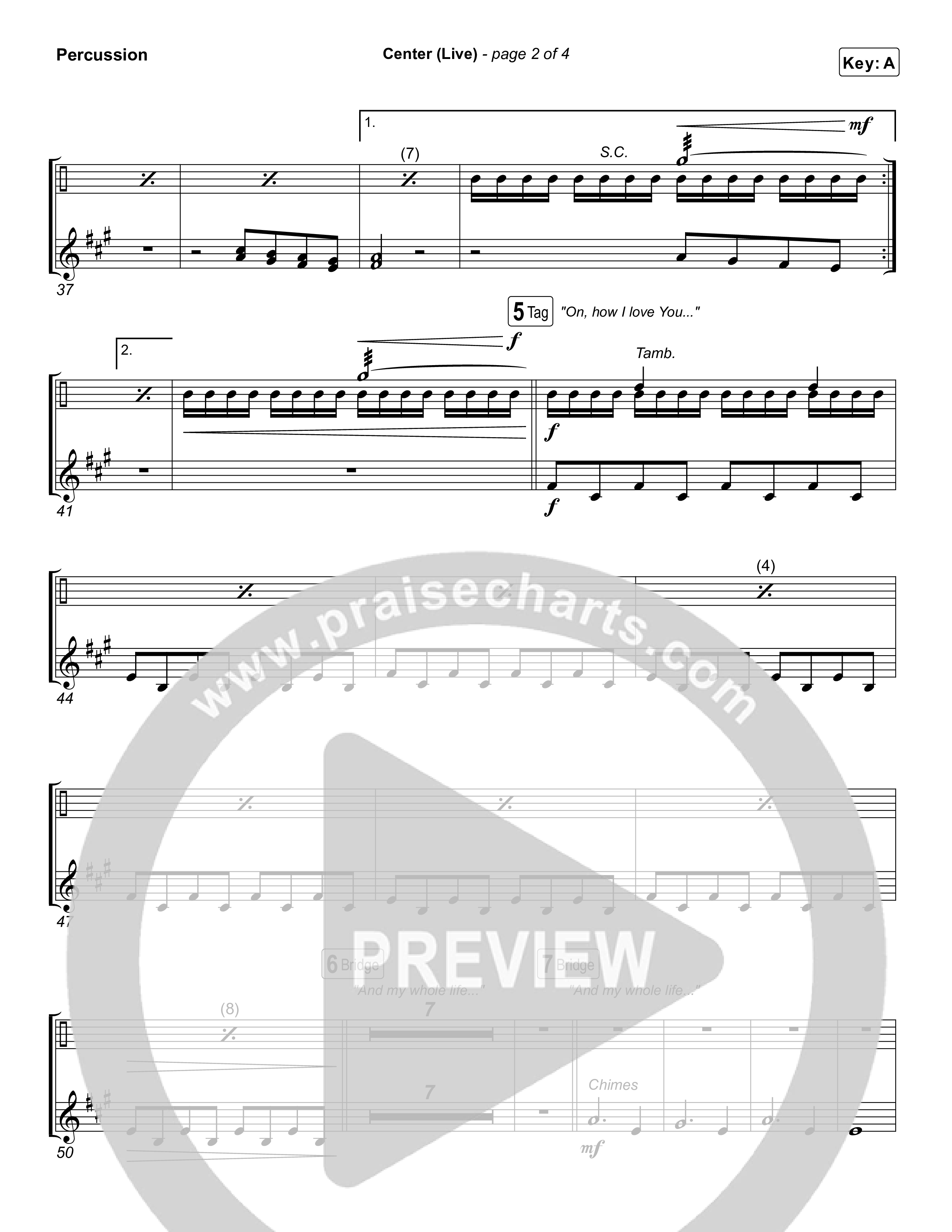 Center (Live) Percussion (Bethel Music / Abbie Gamboa)