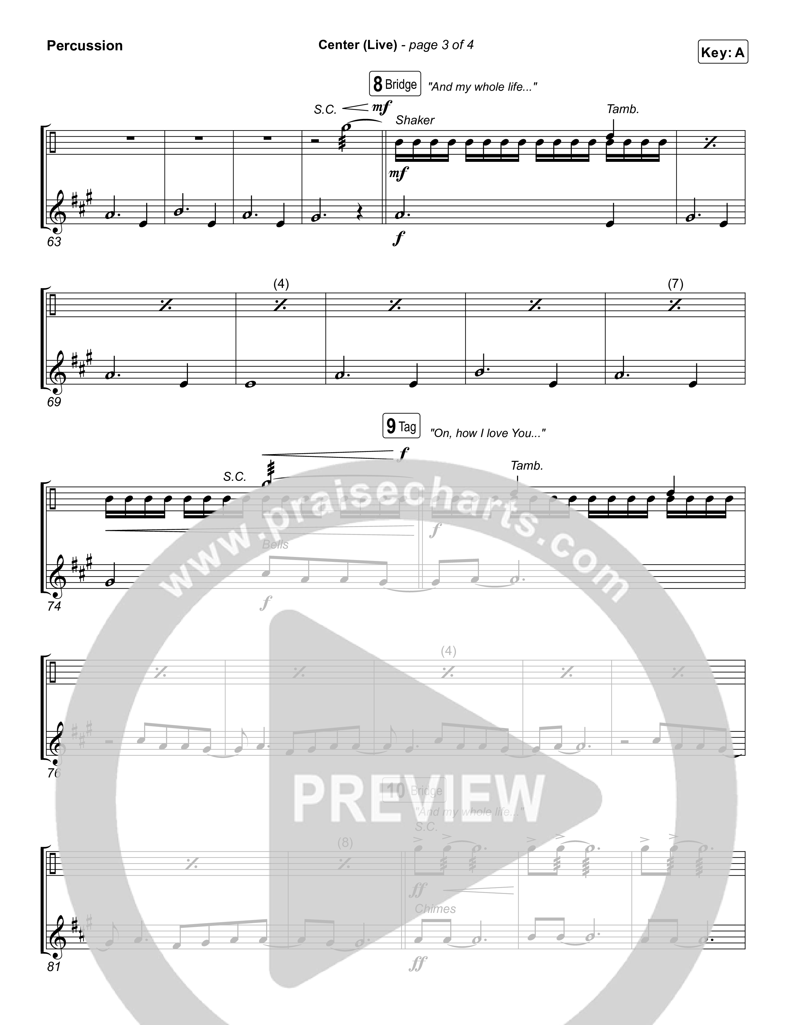 Center (Live) Percussion (Bethel Music / Abbie Gamboa)