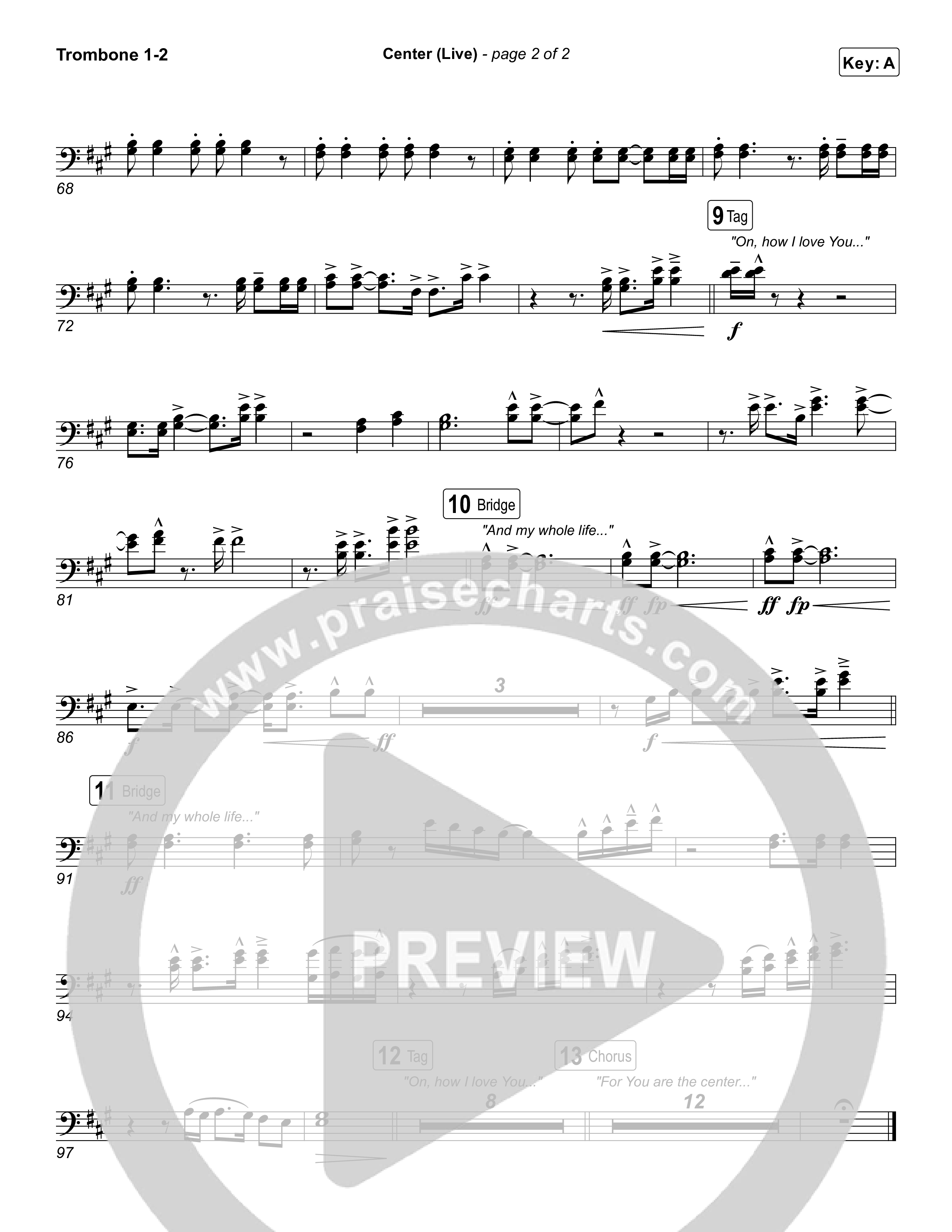 Center (Live) Trombone 1/2 (Bethel Music / Abbie Gamboa)