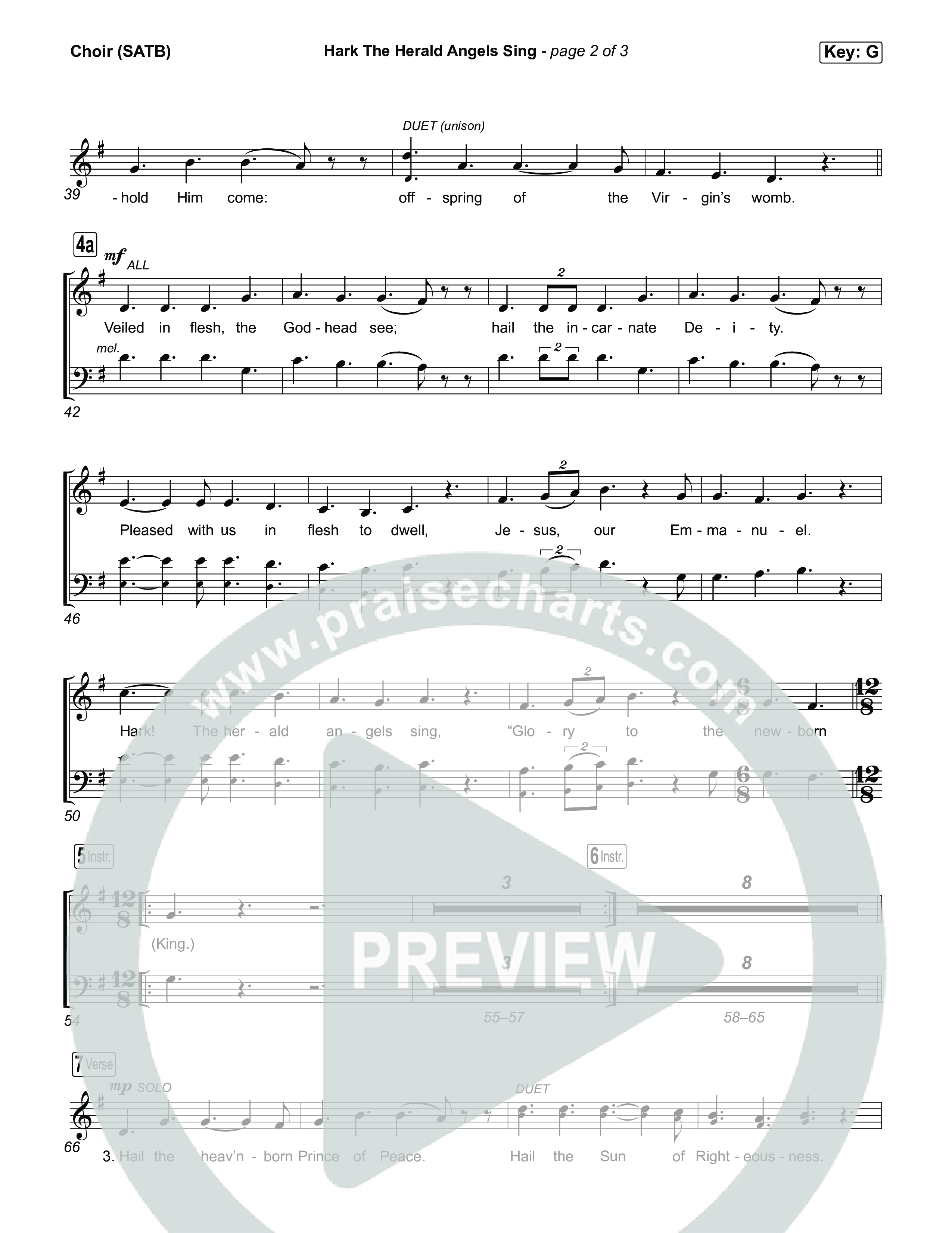 Hark The Herald Angels Sing Vocal Sheet (SATB) (We Are Messengers)