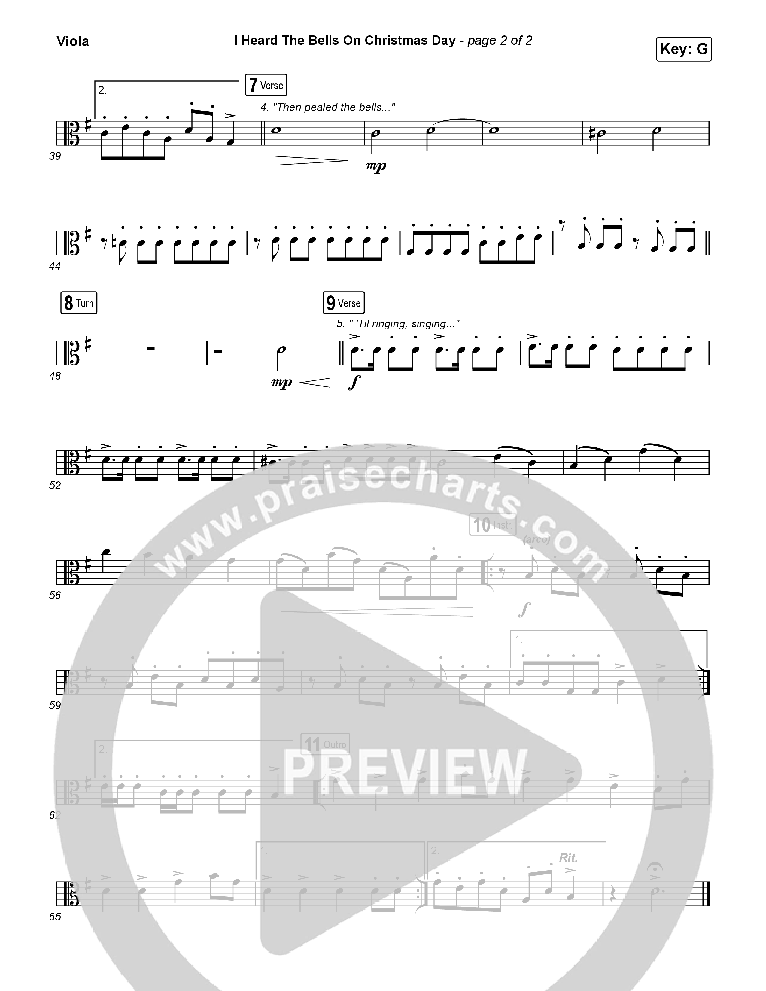 I Heard The Bells On Christmas Day Viola (We Are Messengers)