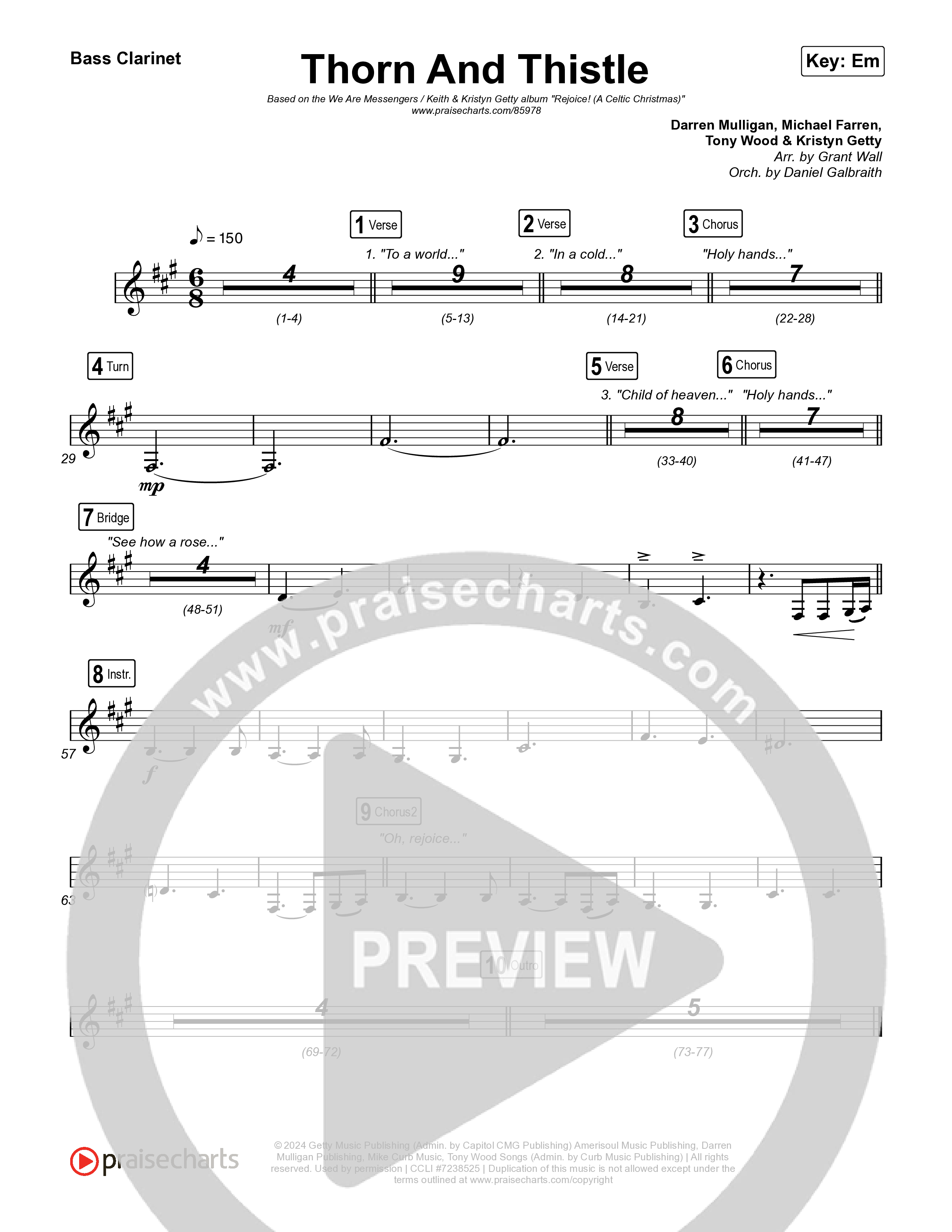 Thorn And Thistle Bass Clarinet (We Are Messengers / Keith & Kristyn Getty)