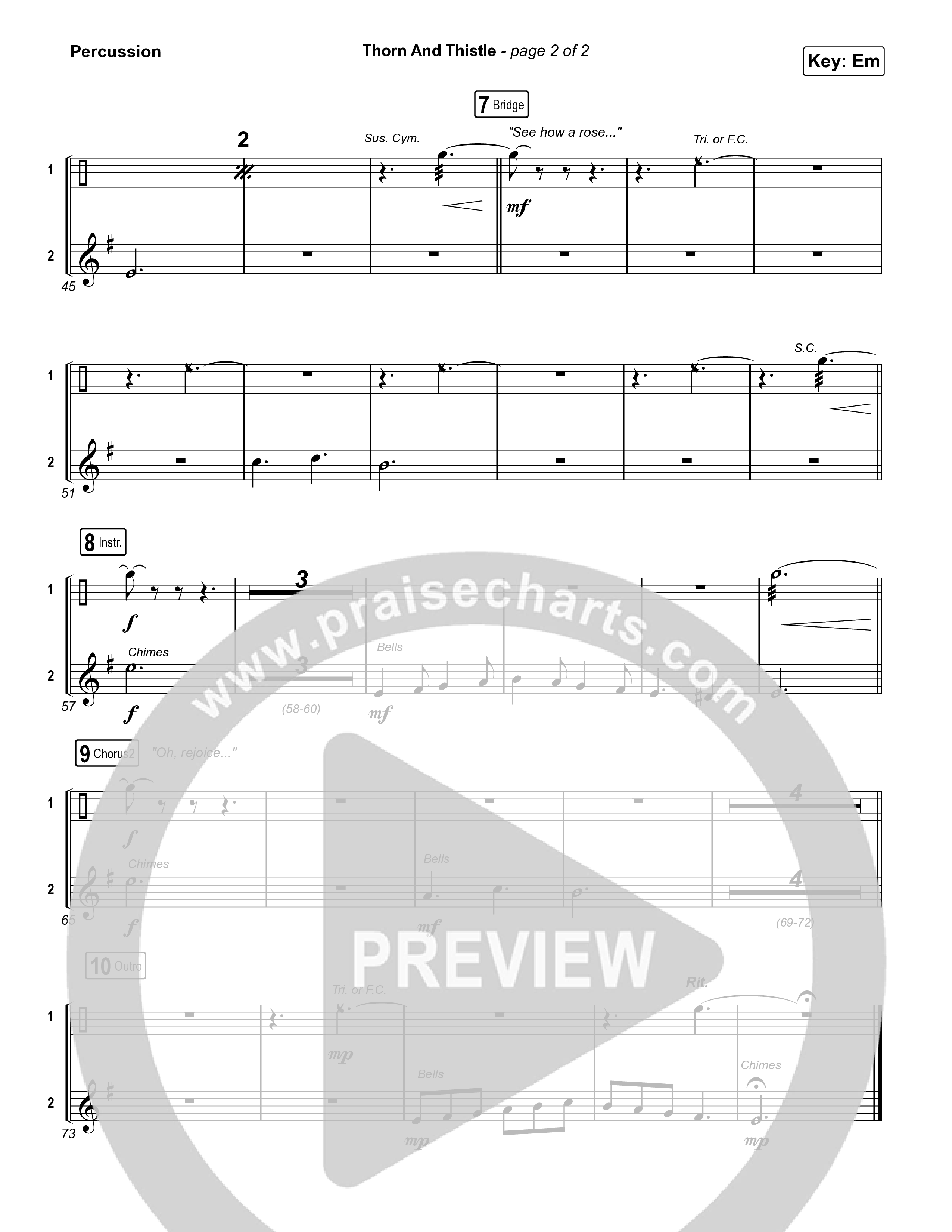 Thorn And Thistle Percussion (We Are Messengers / Keith & Kristyn Getty)