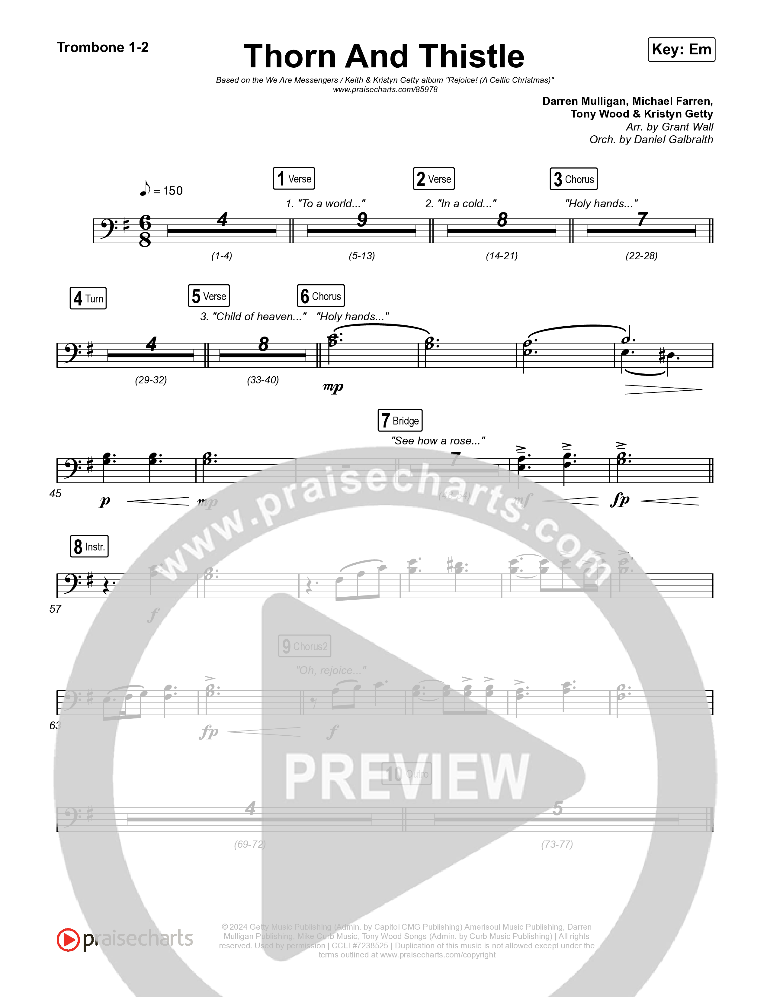 Thorn And Thistle Trombone 1/2 (We Are Messengers / Keith & Kristyn Getty)