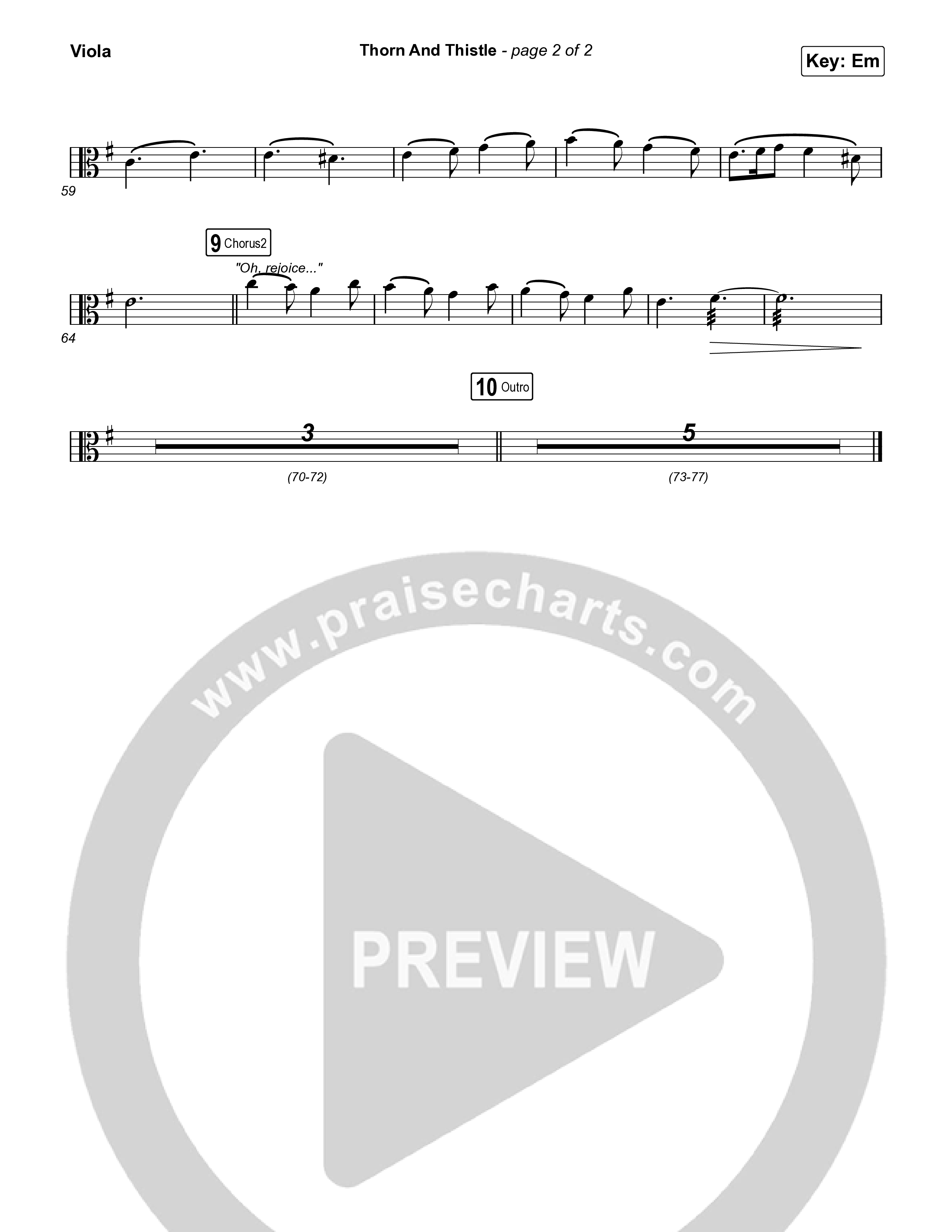 Thorn And Thistle Viola (We Are Messengers / Keith & Kristyn Getty)