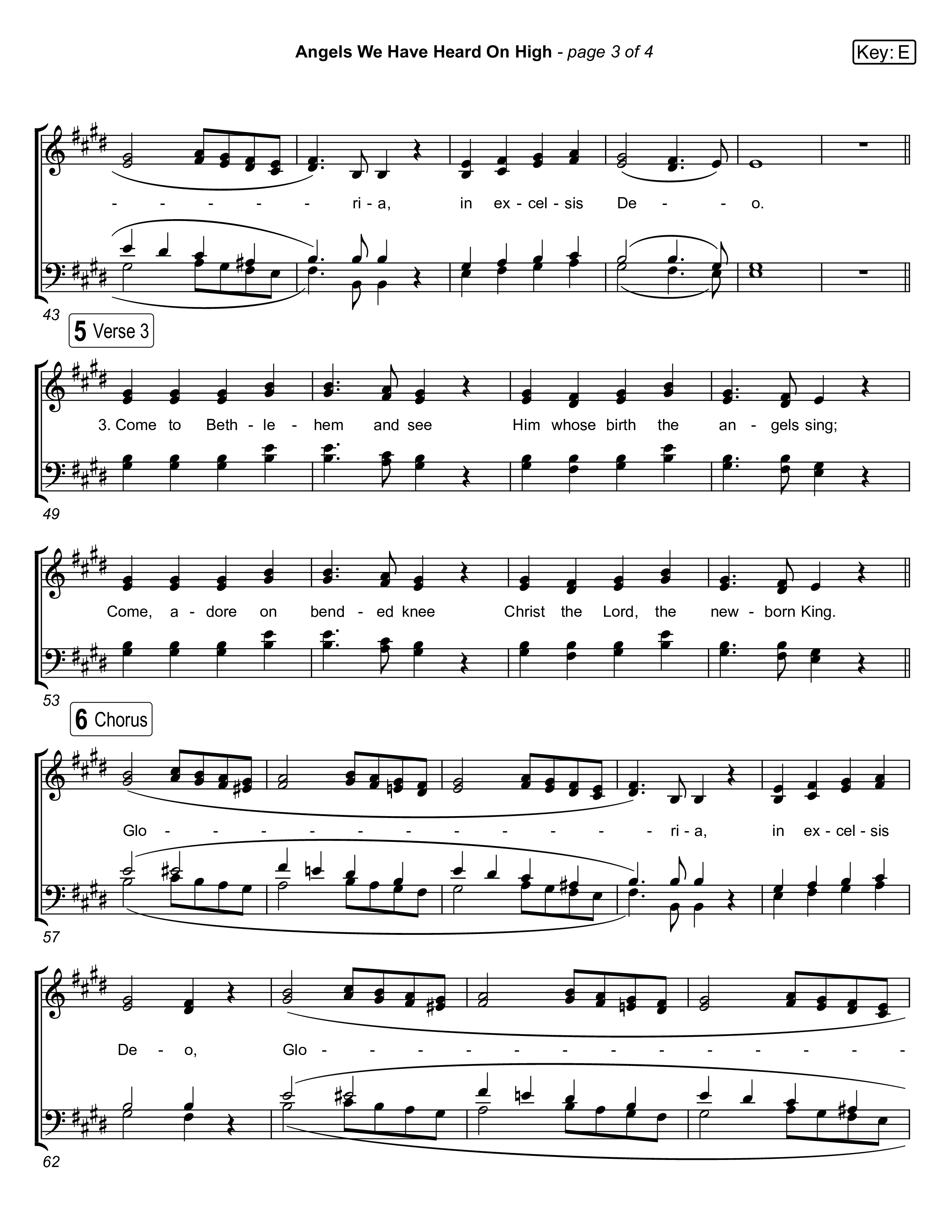 Angels We Have Heard On High (Live) Choir Vocals (Anthem SATB) (Museum Of The Bible / Indiana Wesleyan University Choir / Arr. Jared Haschek)