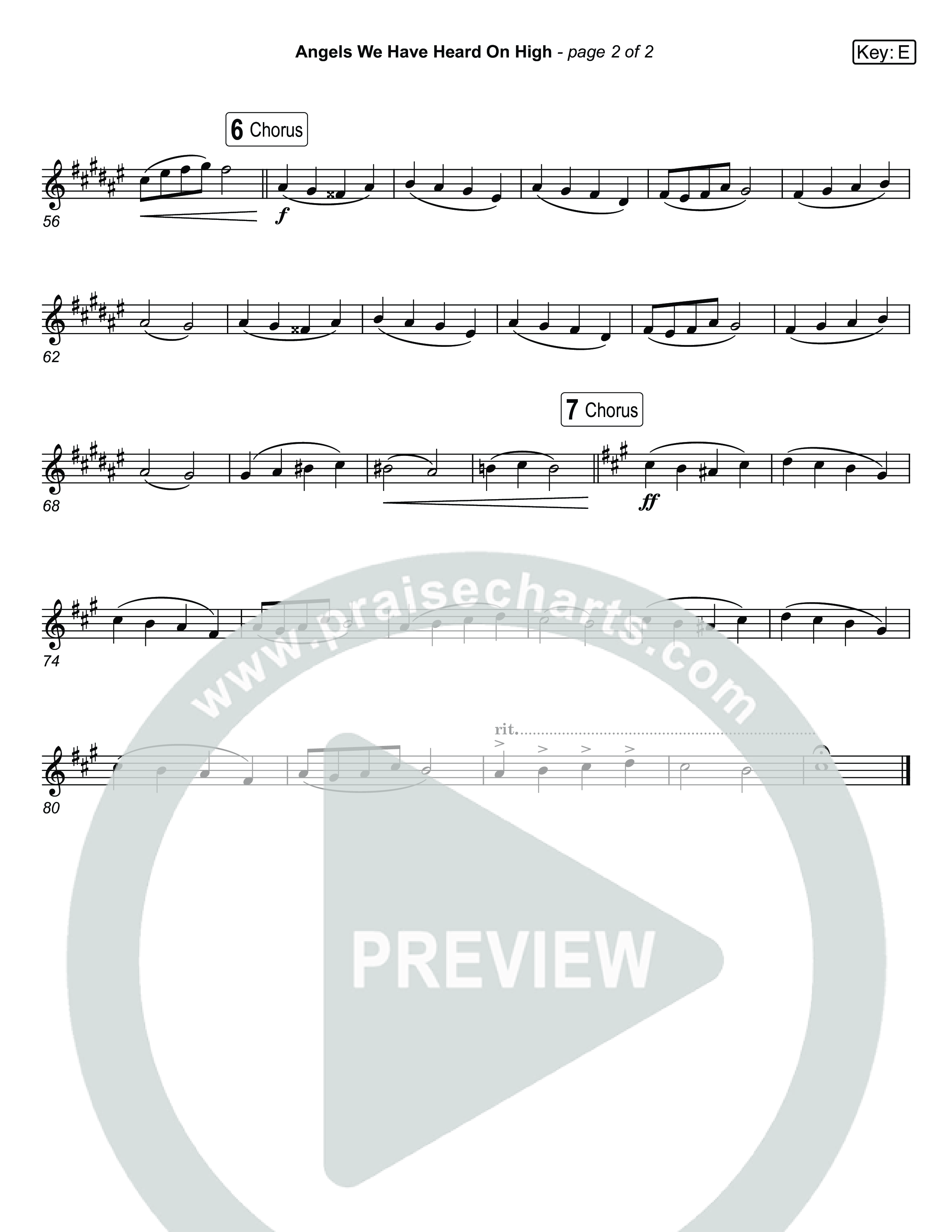 Angels We Have Heard On High (Live) Clarinet 1,2 (Museum Of The Bible / Indiana Wesleyan University Choir / Arr. Jared Haschek)