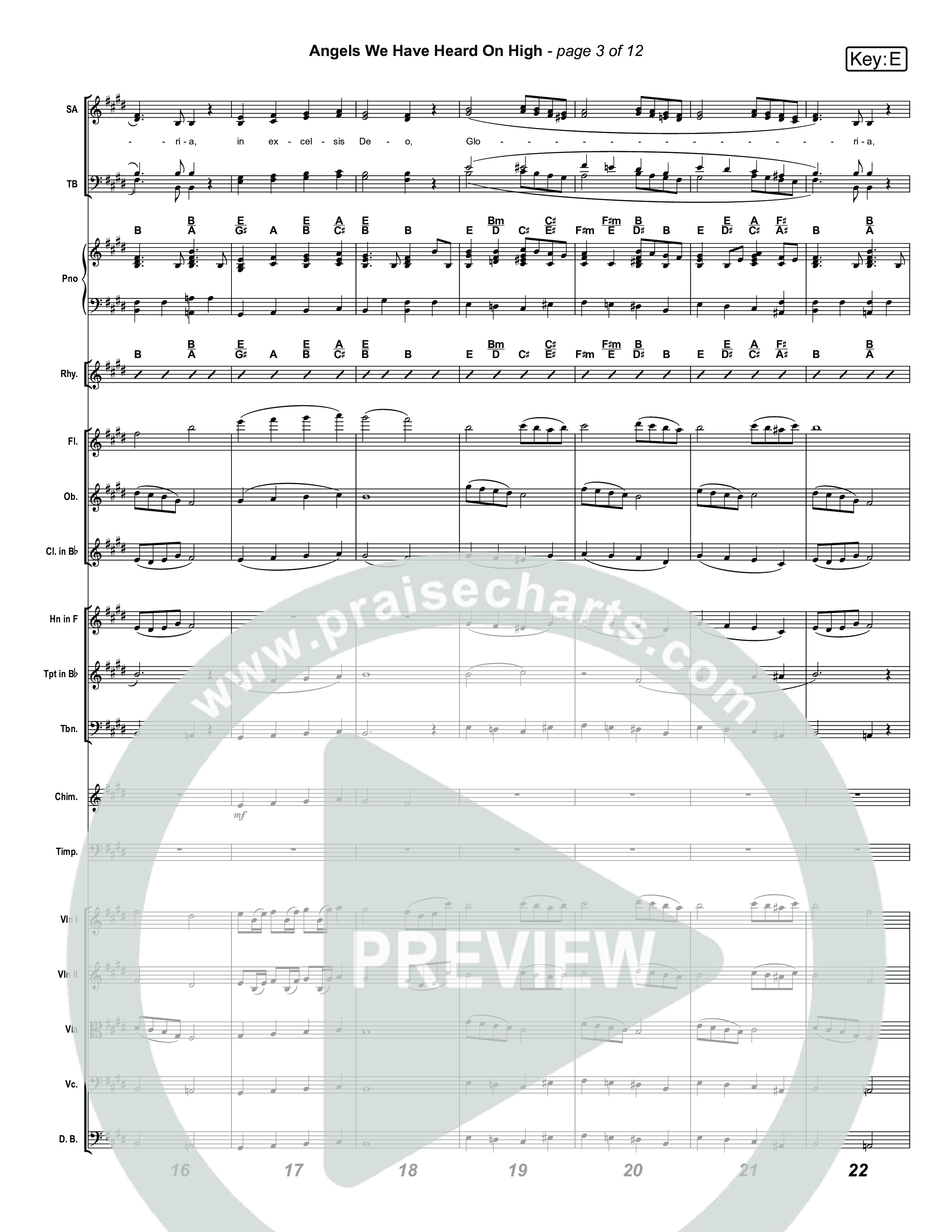 Angels We Have Heard On High (Live) Conductor's Score (Museum Of The Bible / Indiana Wesleyan University Choir / Arr. Jared Haschek)