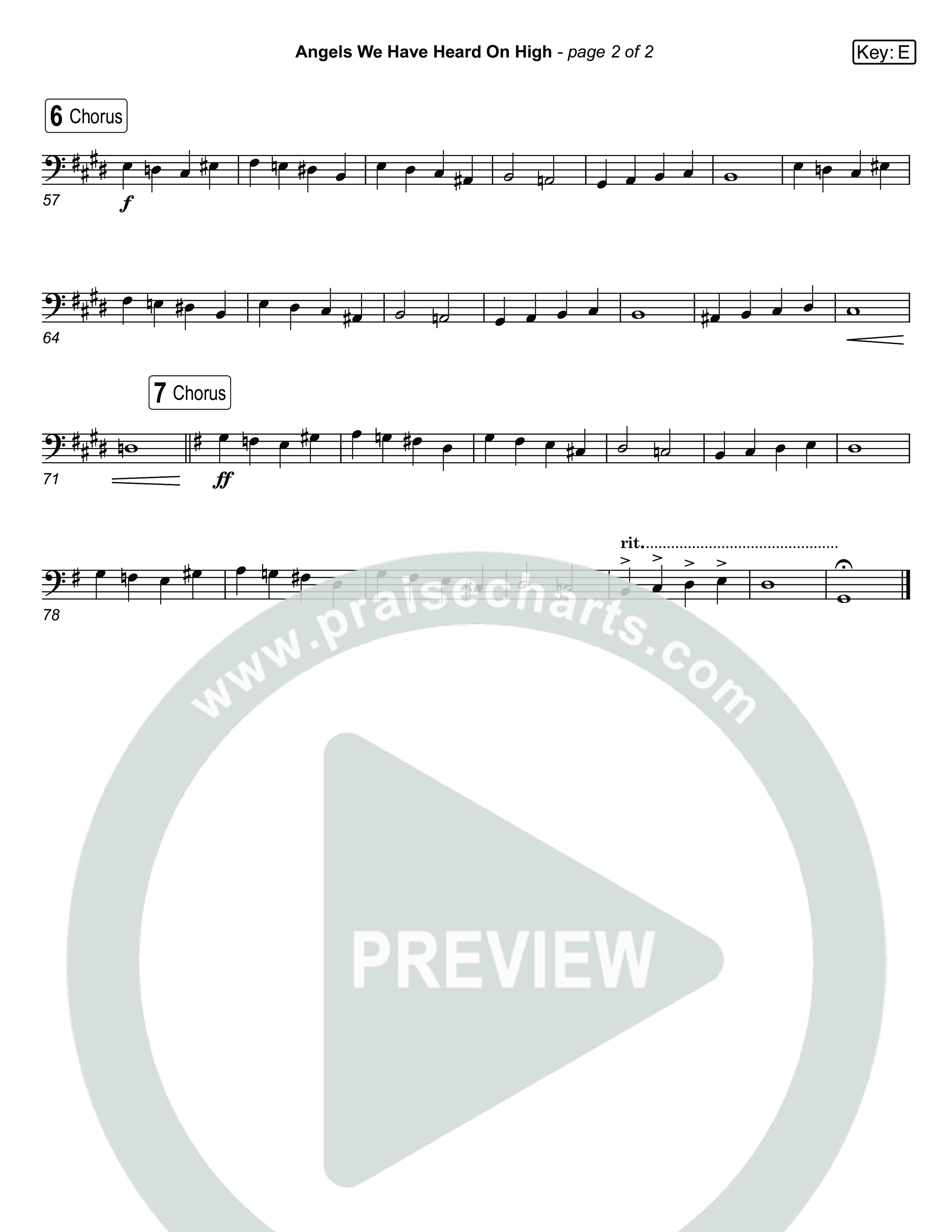 Angels We Have Heard On High (Live) String Bass (Museum Of The Bible / Indiana Wesleyan University Choir / Arr. Jared Haschek)