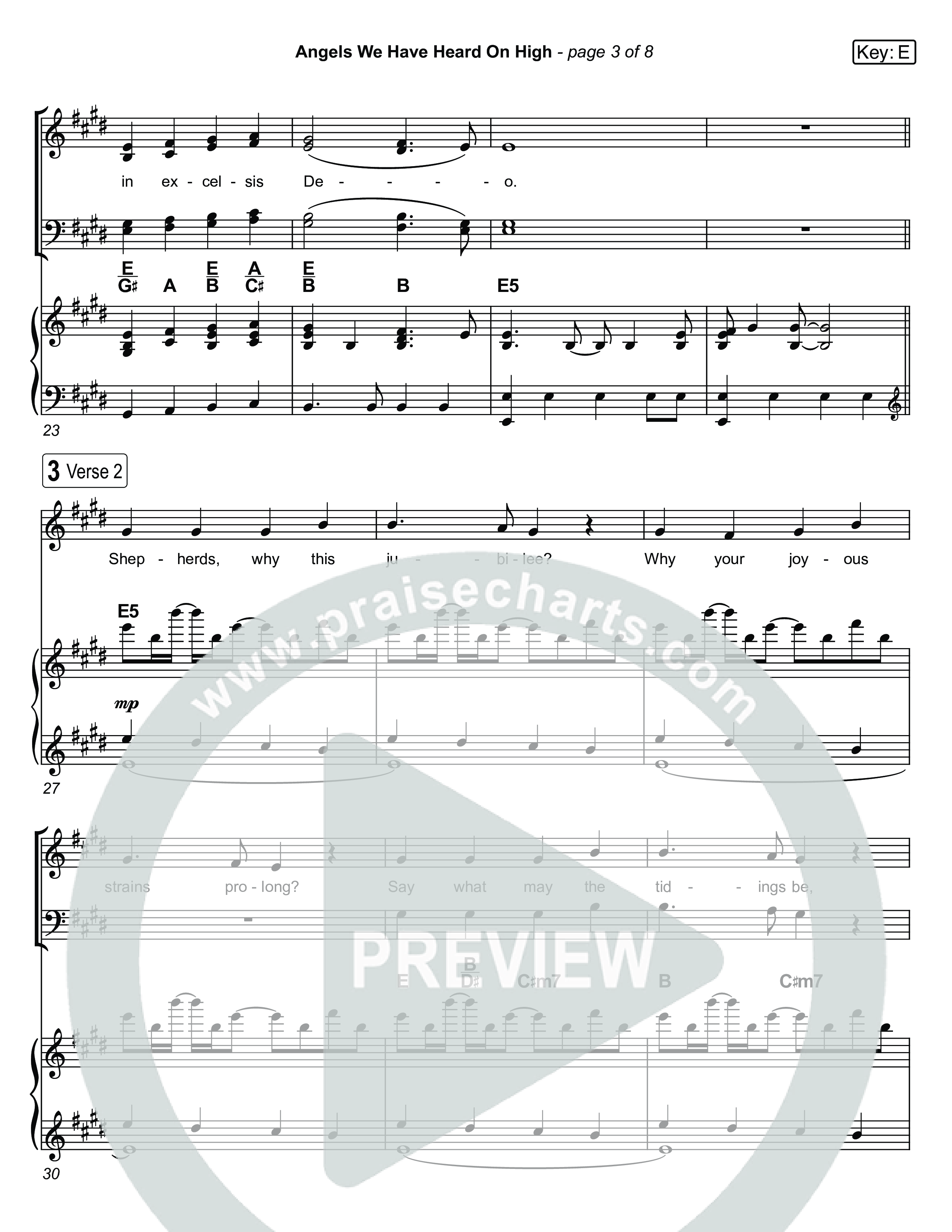 Angels We Have Heard On High (Live) Piano/Vocal Pack (Museum Of The Bible / Indiana Wesleyan University Choir / Arr. Jared Haschek)