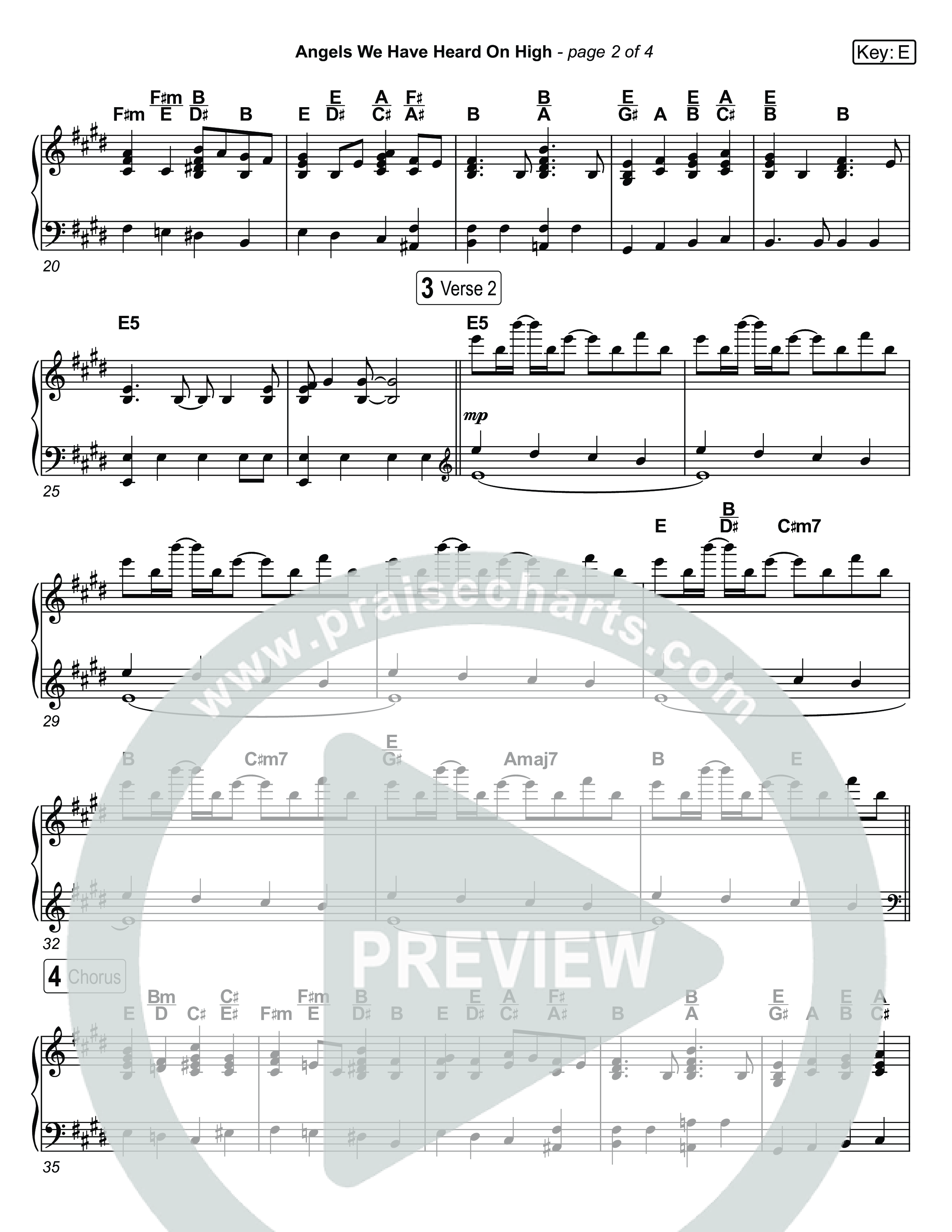 Angels We Have Heard On High (Live) Piano Sheet (Museum Of The Bible / Indiana Wesleyan University Choir / Arr. Jared Haschek)