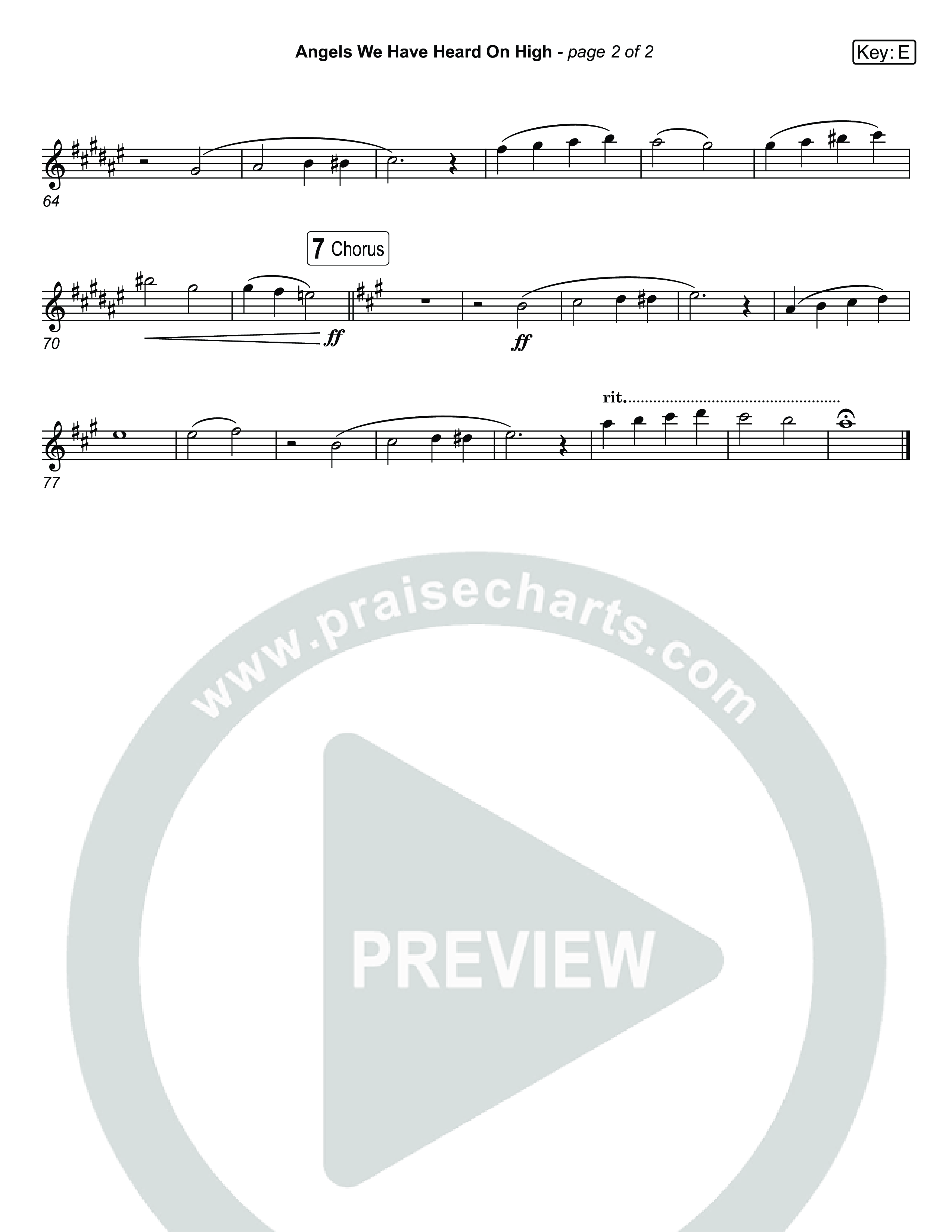 Angels We Have Heard On High (Live) Trumpet 1,2 (Museum Of The Bible / Indiana Wesleyan University Choir / Arr. Jared Haschek)