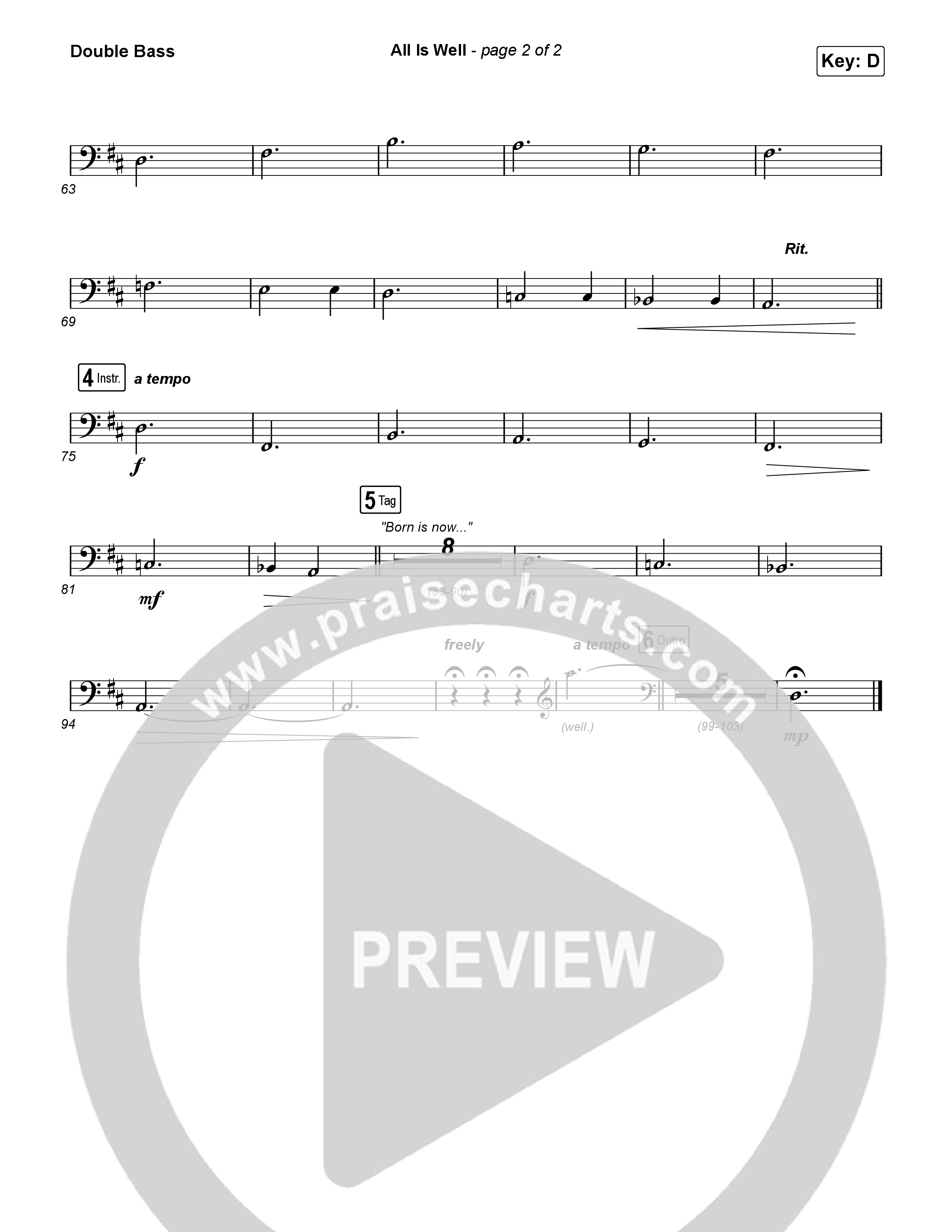 All Is Well String Bass (Riley Clemmons / Michael W. Smith)