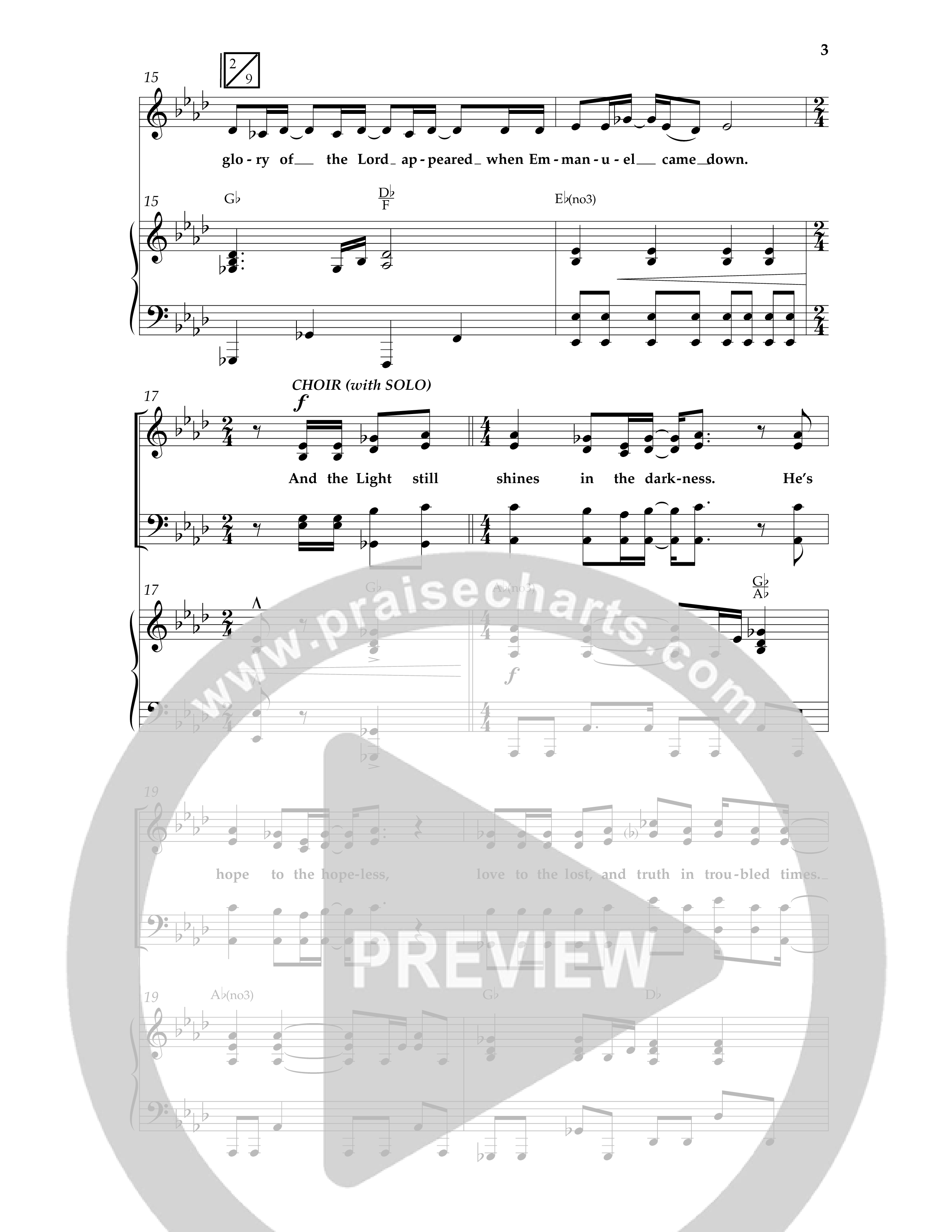 The Light Of Christmas (11 Song Choral Collection) Song 5 (Piano SATB) (Lifeway Choral)