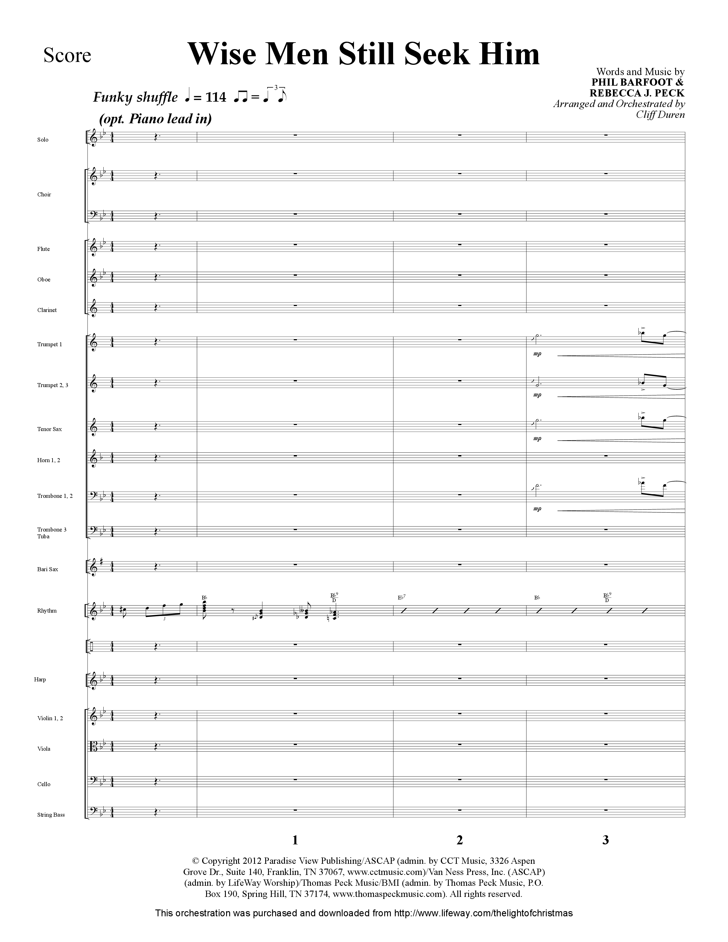 The Light Of Christmas (11 Song Choral Collection) Song 8 (Orchestration) (Lifeway Choral)