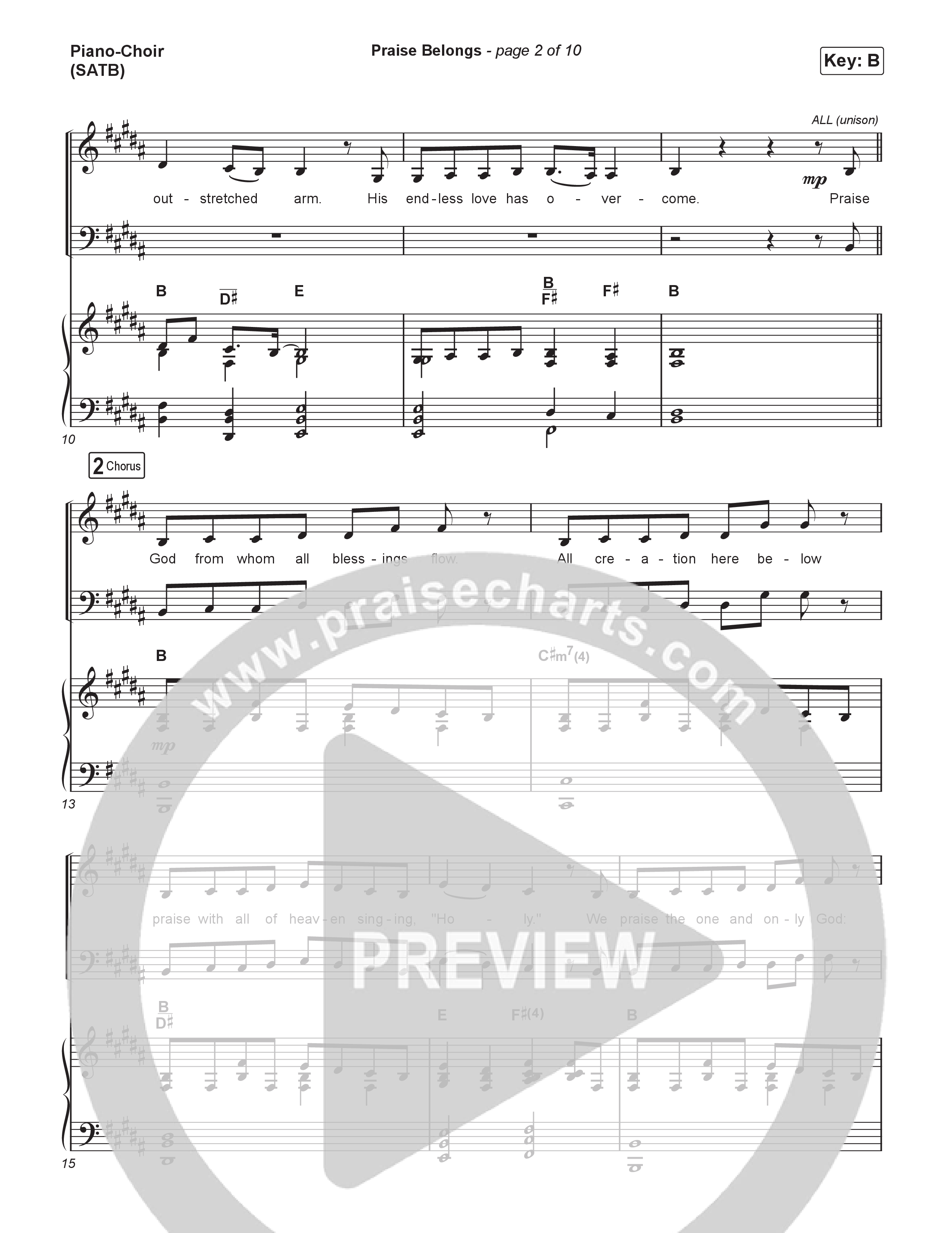 Praise Belongs Piano/Vocal Pack (CXMMXNS)