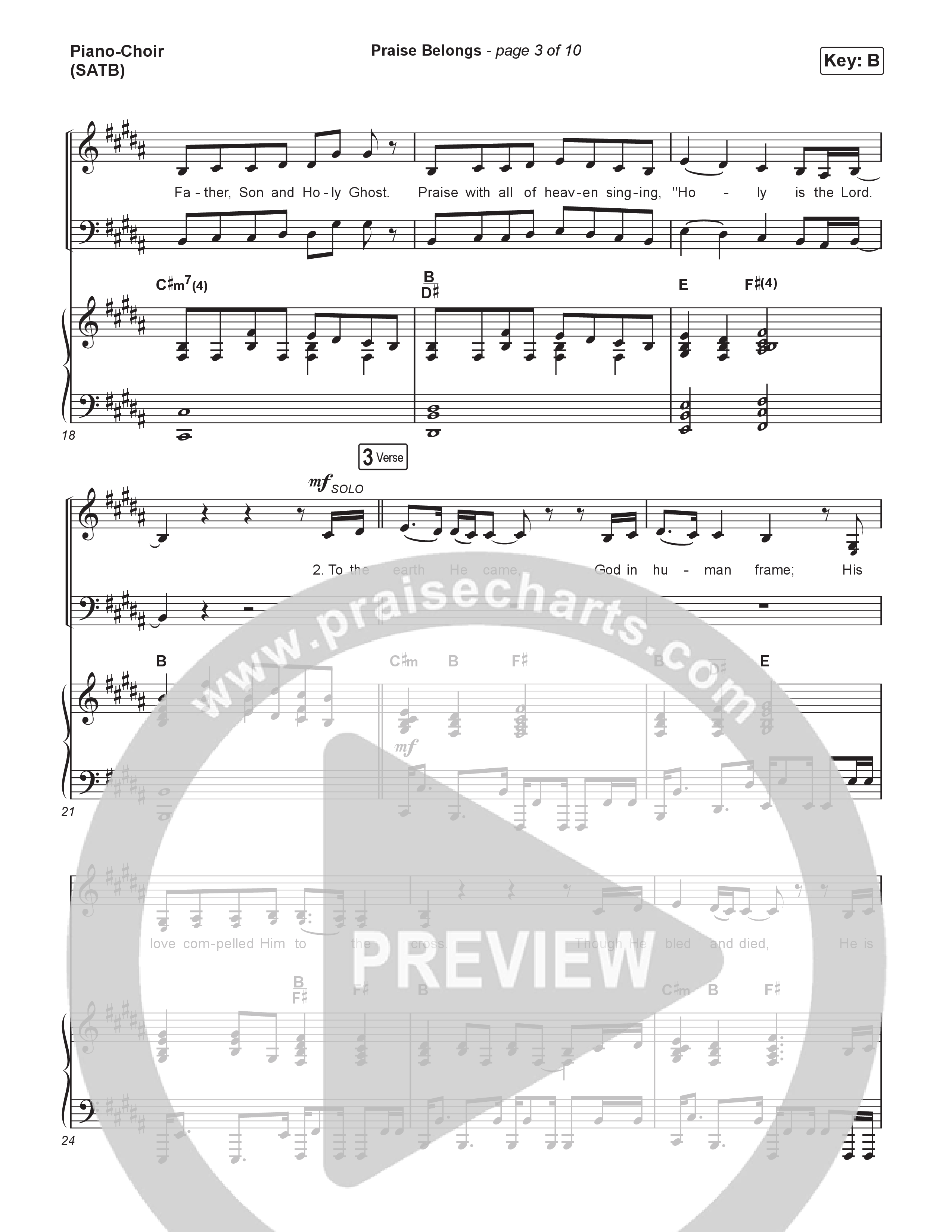 Praise Belongs Piano/Vocal Pack (CXMMXNS)