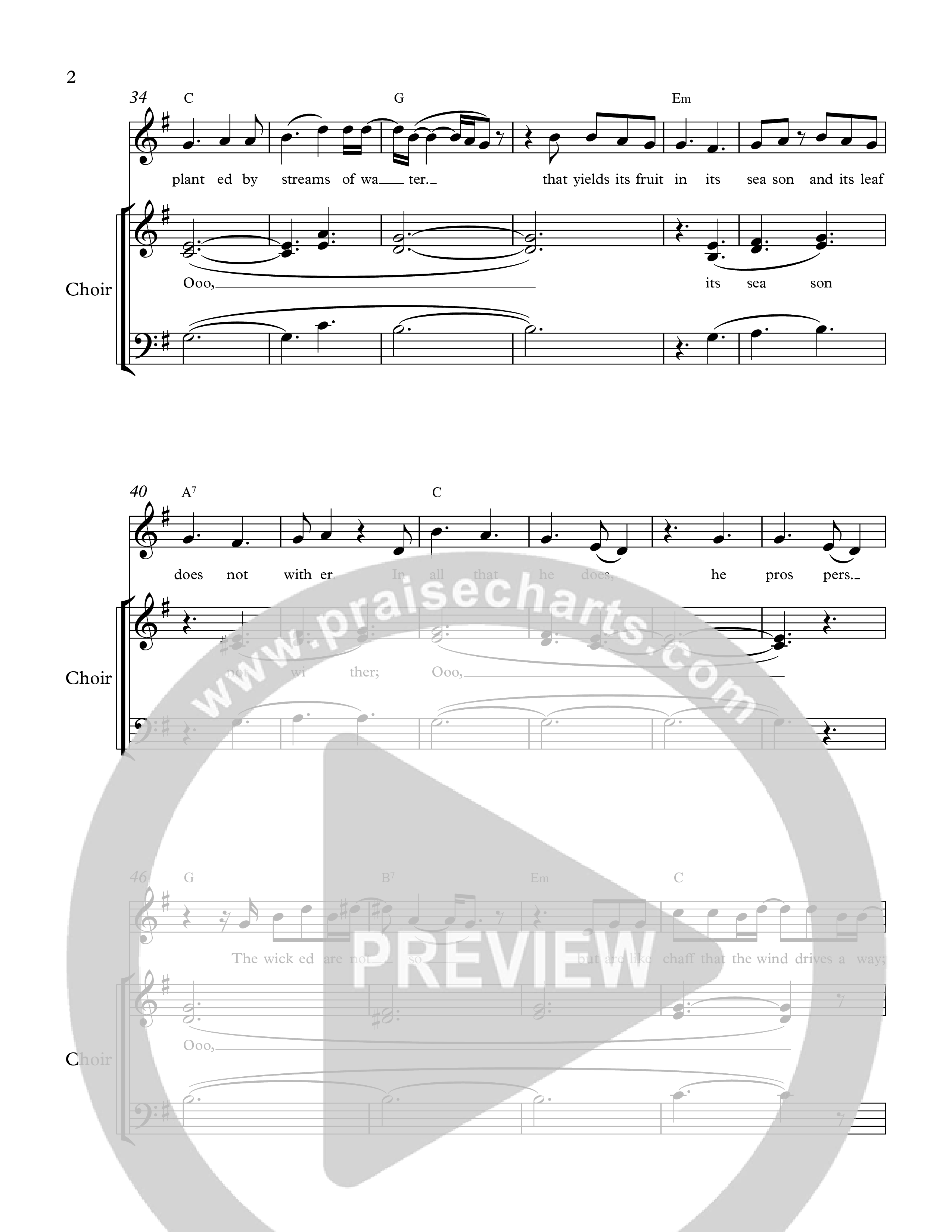 Psalm 1 Choir Sheet (The Corner Room)