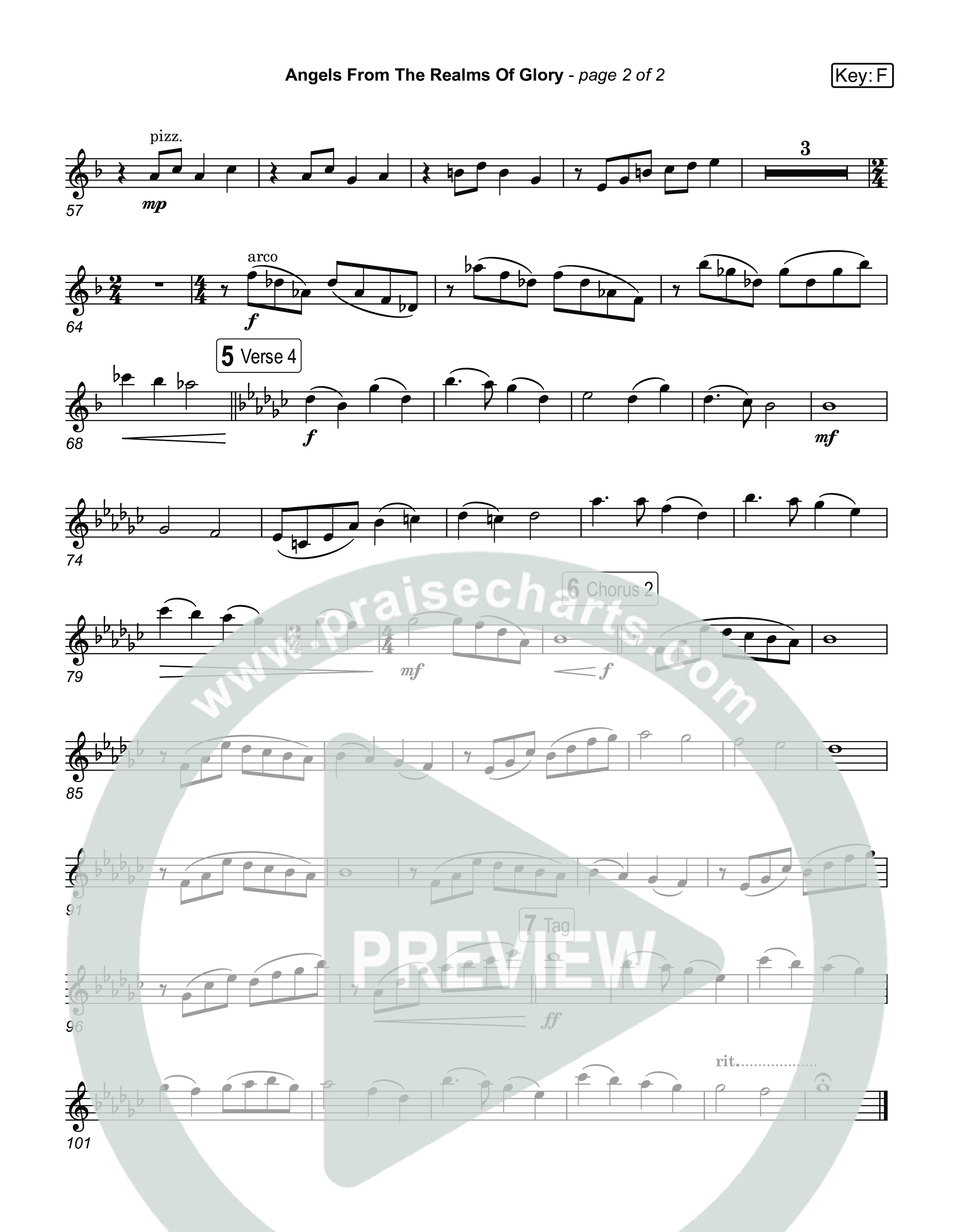 Manger Throne (Live) Violin 1,2 (Museum Of The Bible / Anthony Evans / Tasha Layton / Indiana Wesleyan University Choir / Arr. Jared Haschek)