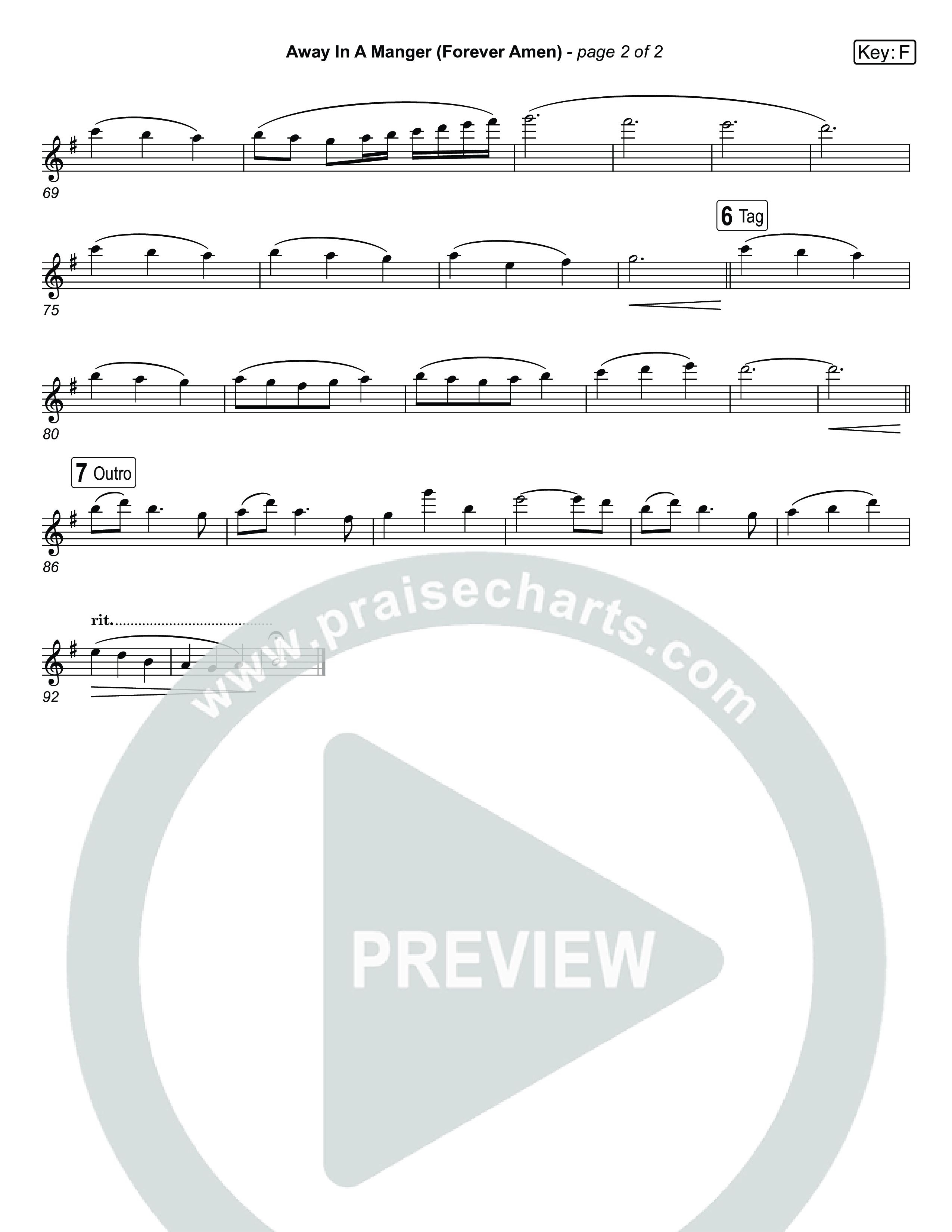 Away In A Manger (Forever Amen) (Live) Wind Pack (Museum Of The Bible / Indiana Wesleyan University Choir / Arr. Jared Haschek)