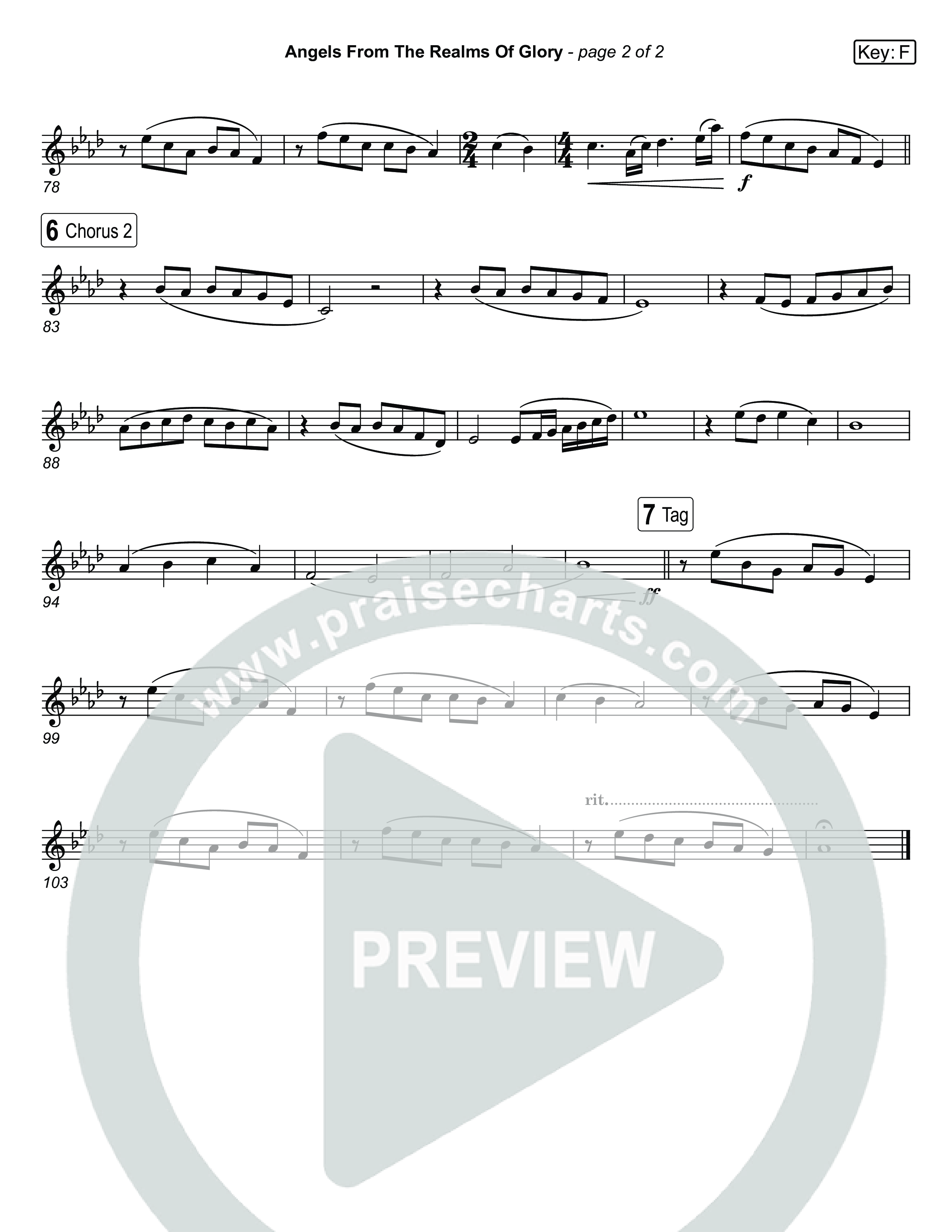 Angels From The Realms Of Glory (Live) Clarinet 1,2 (Museum Of The Bible / Indiana Wesleyan University Choir / Arr. Jared Haschek)