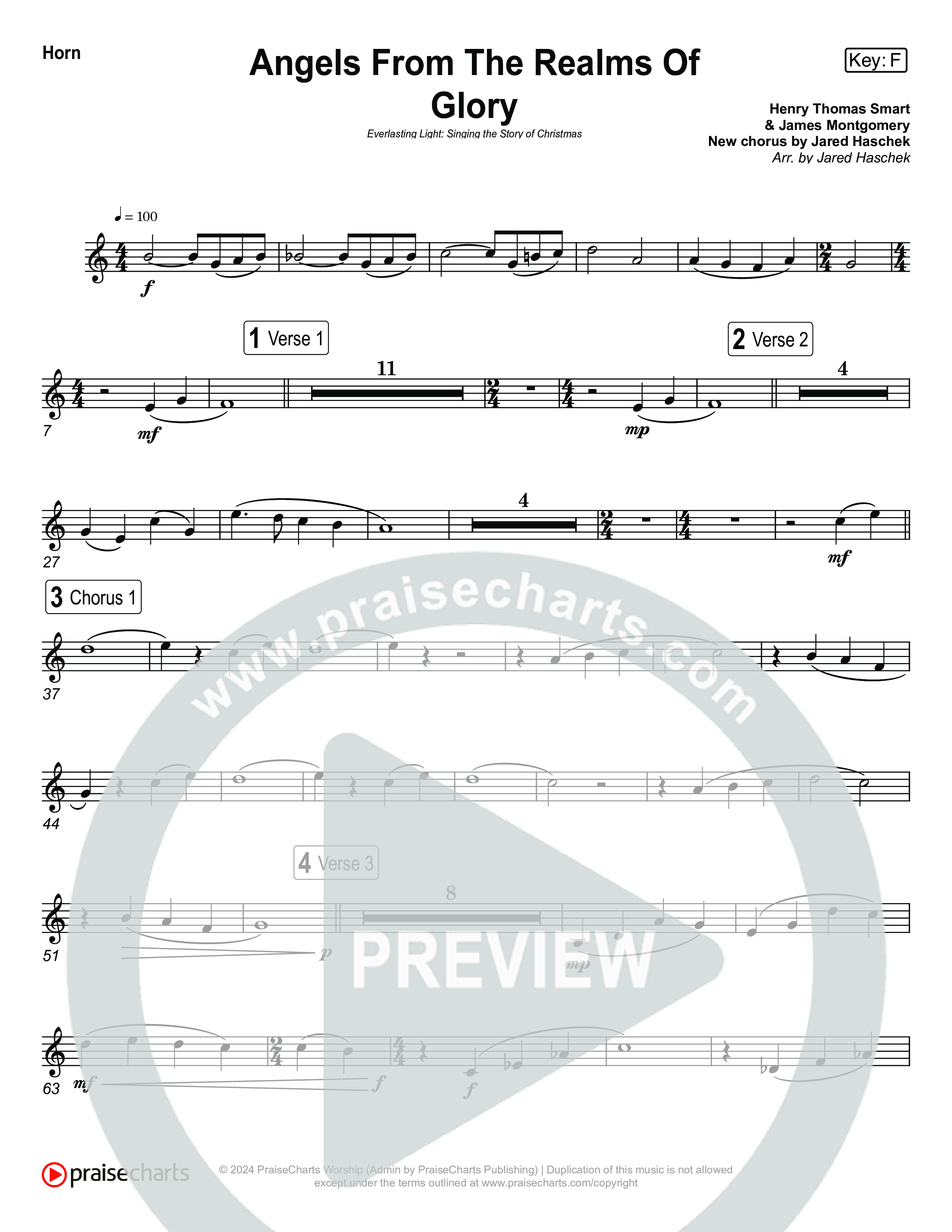 Angels From The Realms Of Glory (Live) French Horn (Museum Of The Bible / Indiana Wesleyan University Choir / Arr. Jared Haschek)