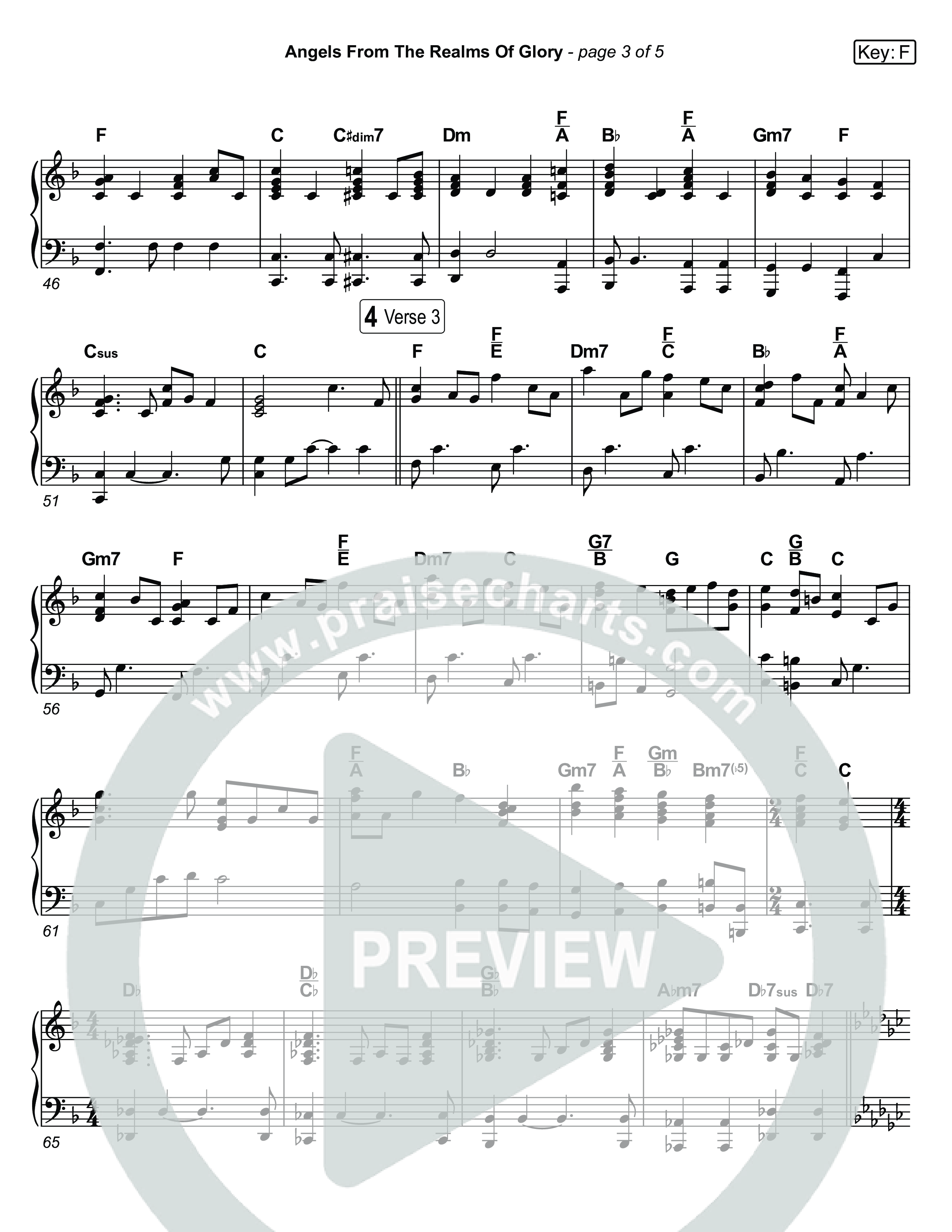 Angels From The Realms Of Glory (Live) Piano Sheet (Museum Of The Bible / Indiana Wesleyan University Choir / Arr. Jared Haschek)