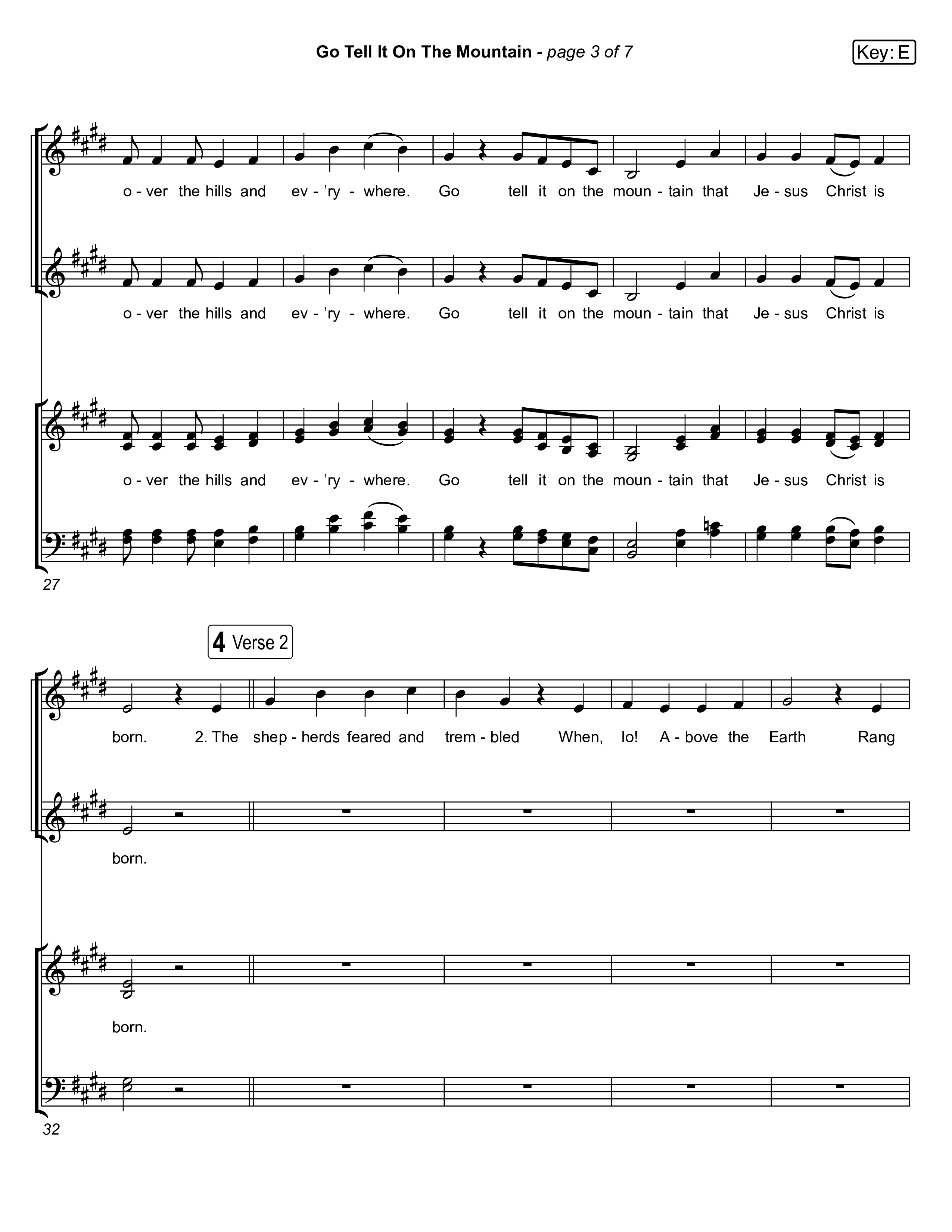 Go Tell It On The Mountain (Live) Choir Vocals (Anthem SATB) (Museum Of The Bible / Tasha Layton / Anthony Evans / Indiana Wesleyan University Choir / Arr. Jared Haschek)