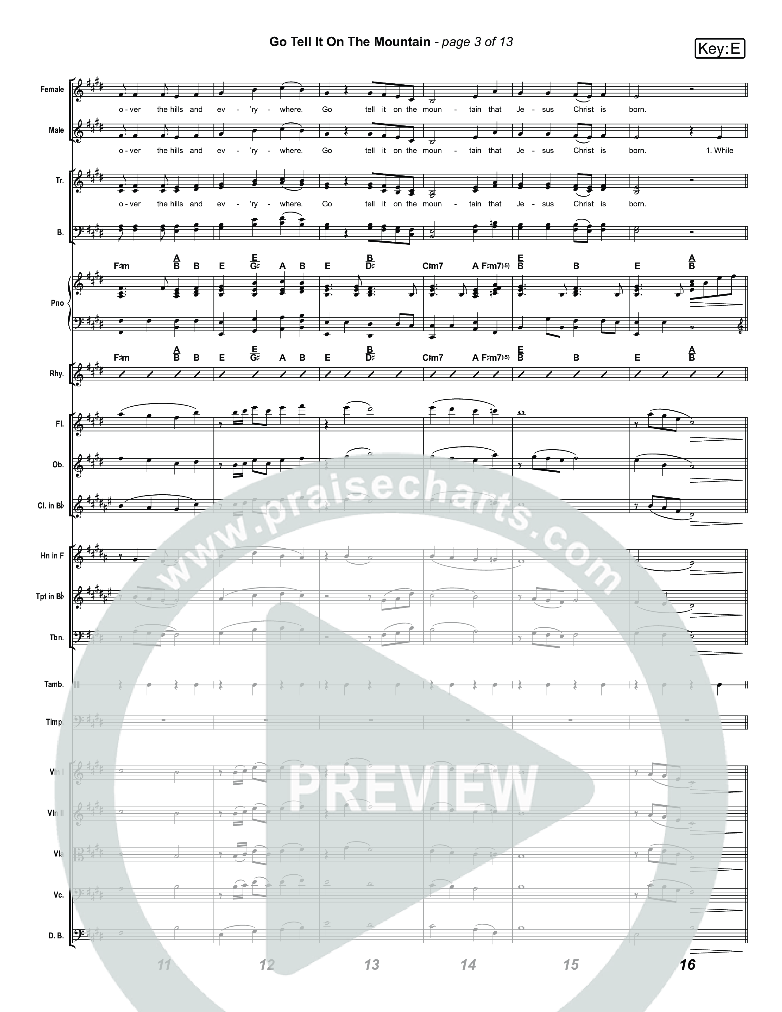 Go Tell It On The Mountain (Live) Orchestration (Museum Of The Bible / Tasha Layton / Anthony Evans / Indiana Wesleyan University Choir / Arr. Jared Haschek)