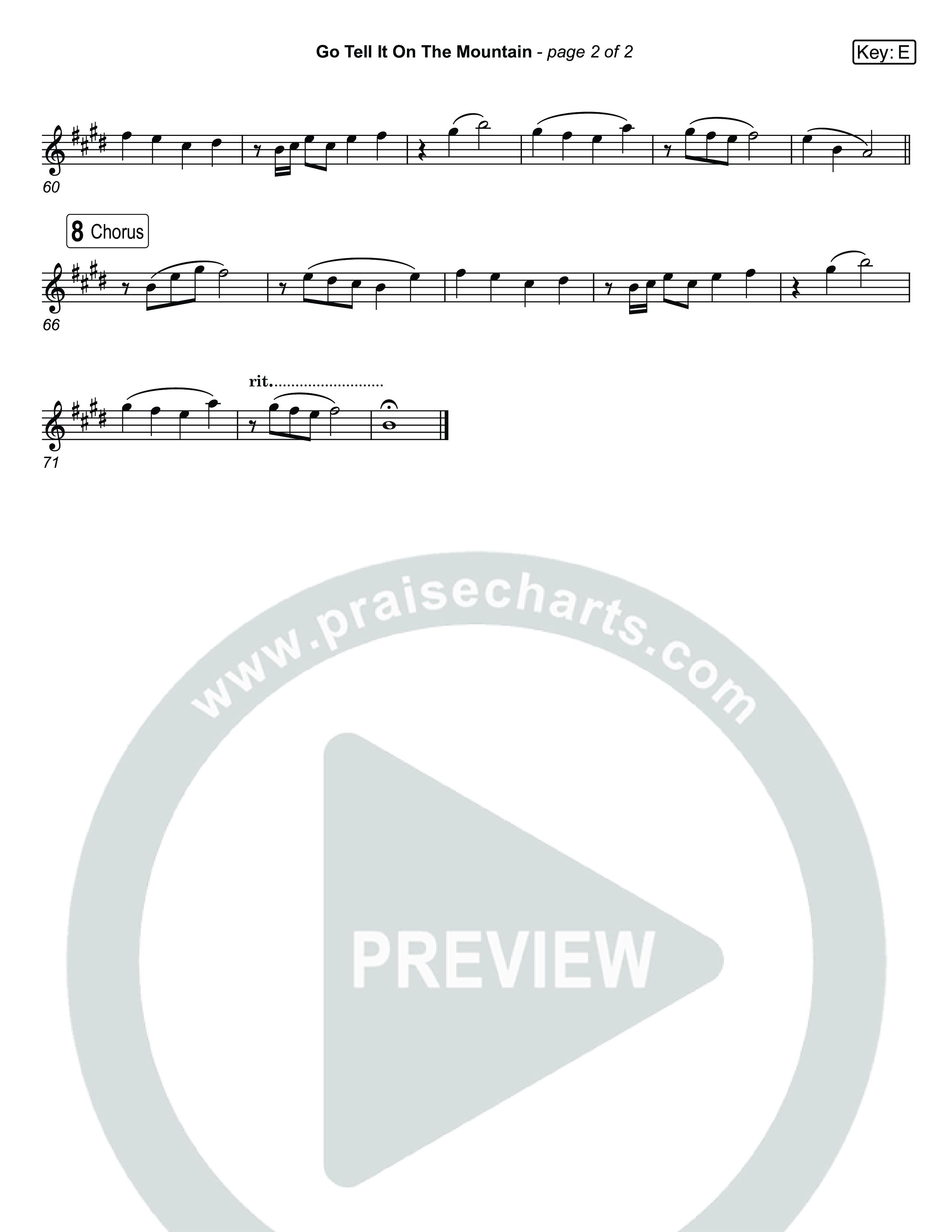 Go Tell It On The Mountain (Live) Oboe (Museum Of The Bible / Tasha Layton / Anthony Evans / Indiana Wesleyan University Choir / Arr. Jared Haschek)