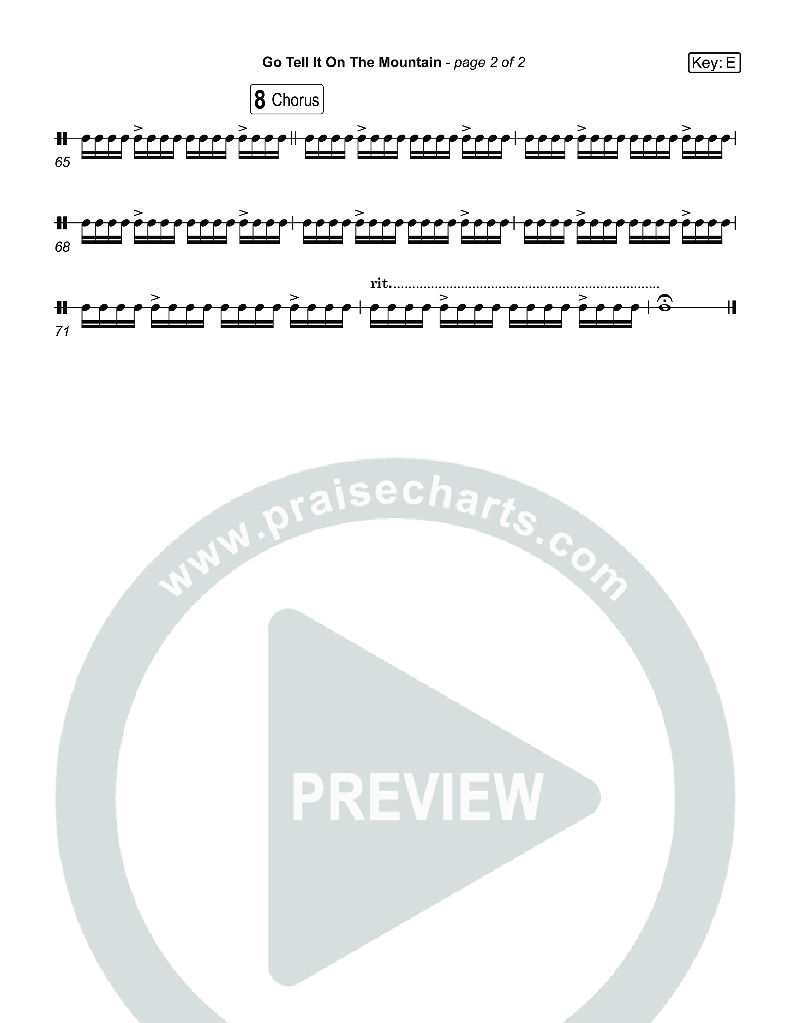 Go Tell It On The Mountain (Live) Tambourine (Museum Of The Bible / Tasha Layton / Anthony Evans / Indiana Wesleyan University Choir / Arr. Jared Haschek)