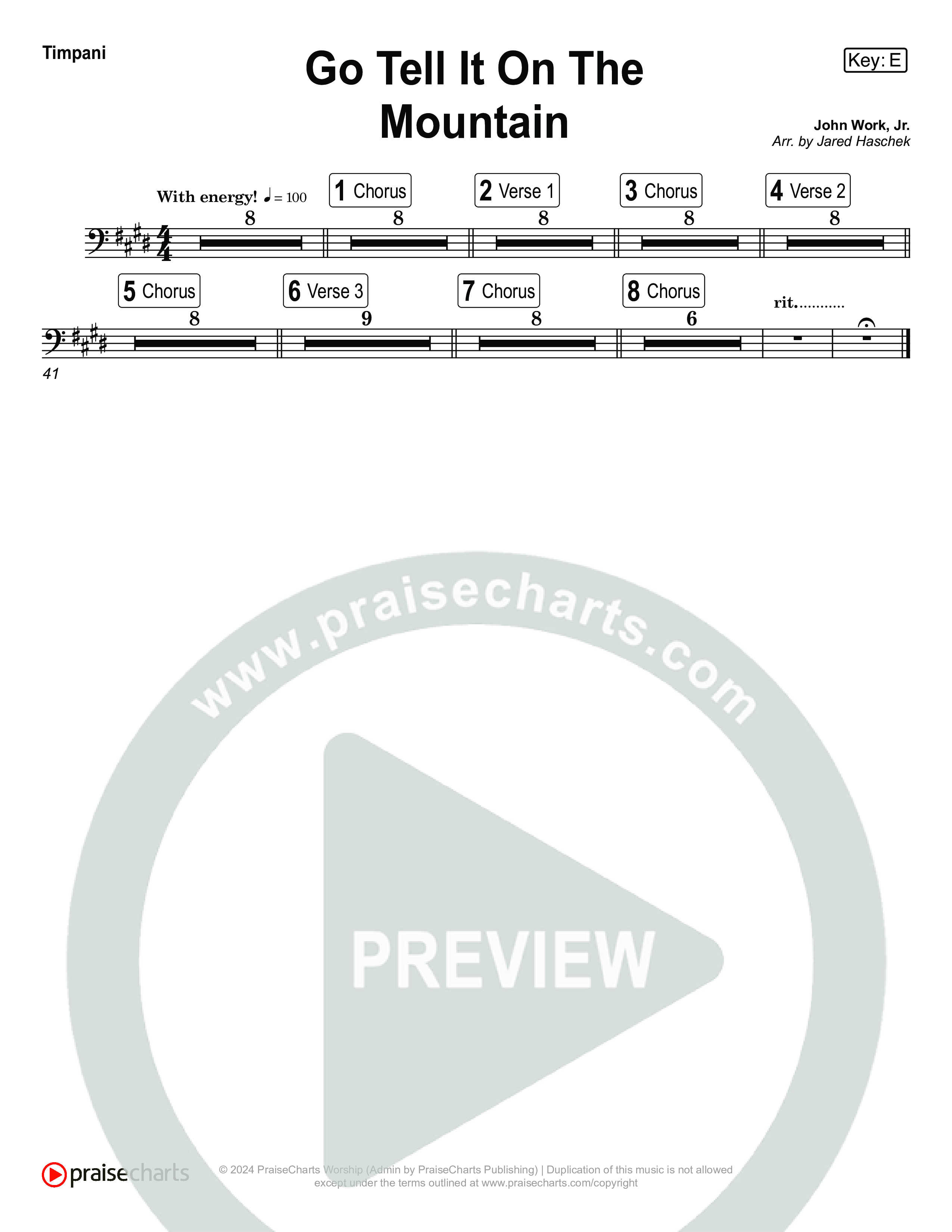 Go Tell It On The Mountain (Live) Timpani (Museum Of The Bible / Tasha Layton / Anthony Evans / Indiana Wesleyan University Choir / Arr. Jared Haschek)