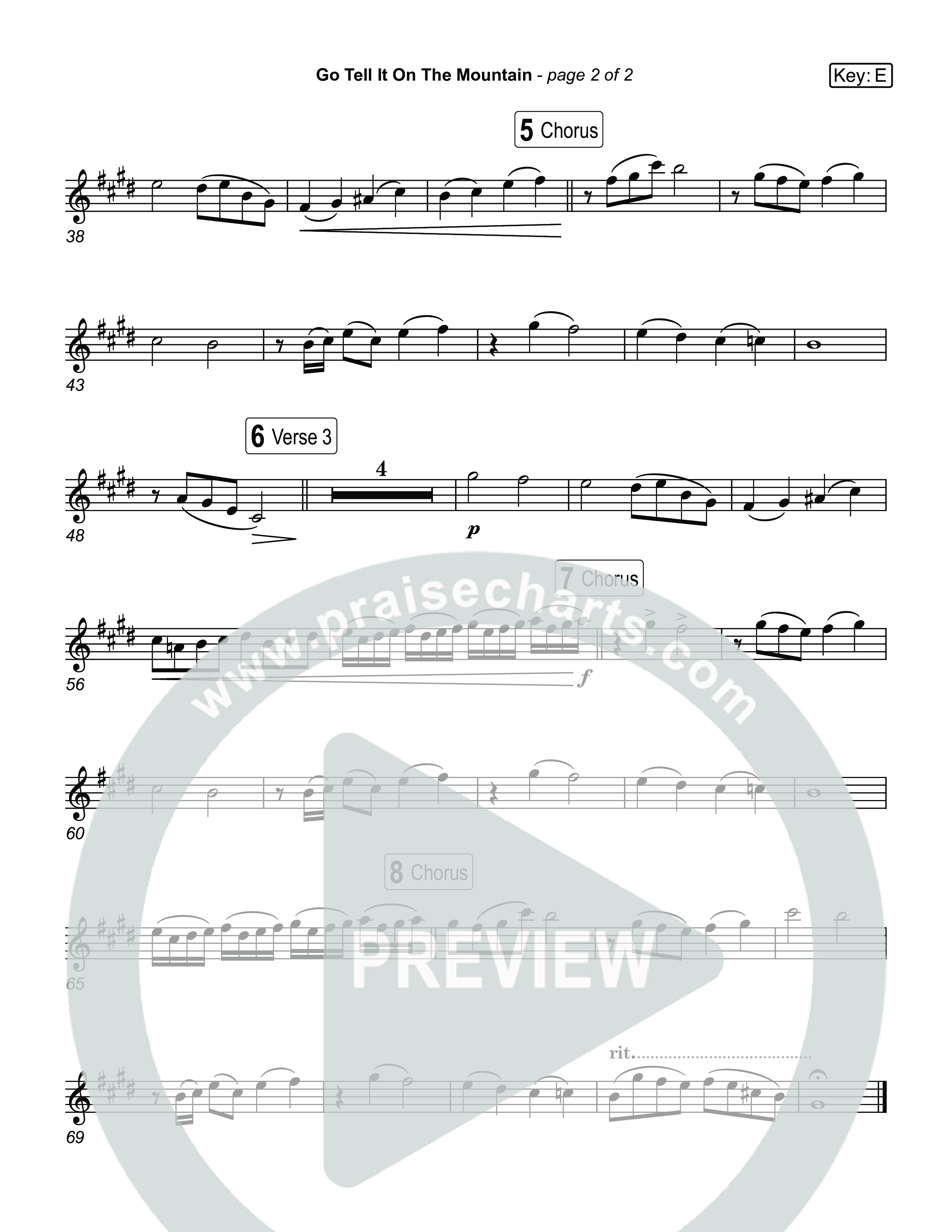 Go Tell It On The Mountain (Live) String Pack (Museum Of The Bible / Tasha Layton / Anthony Evans / Indiana Wesleyan University Choir / Arr. Jared Haschek)