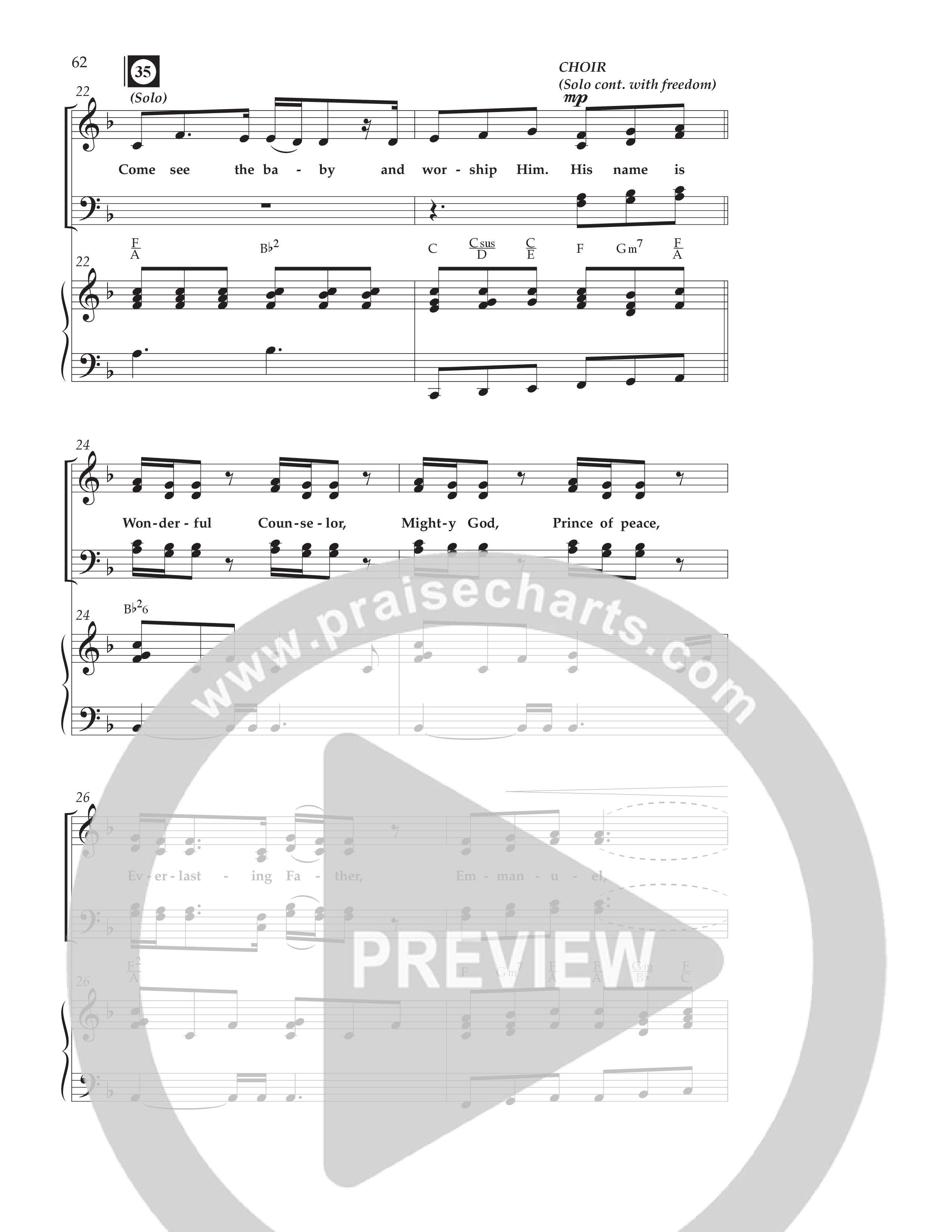 The Majesty Of Christmas (11 Song Choral Collection) Song 5 (Piano SATB) (Lifeway Choral / Arr. Cliff Duren / Arr. David Wise)