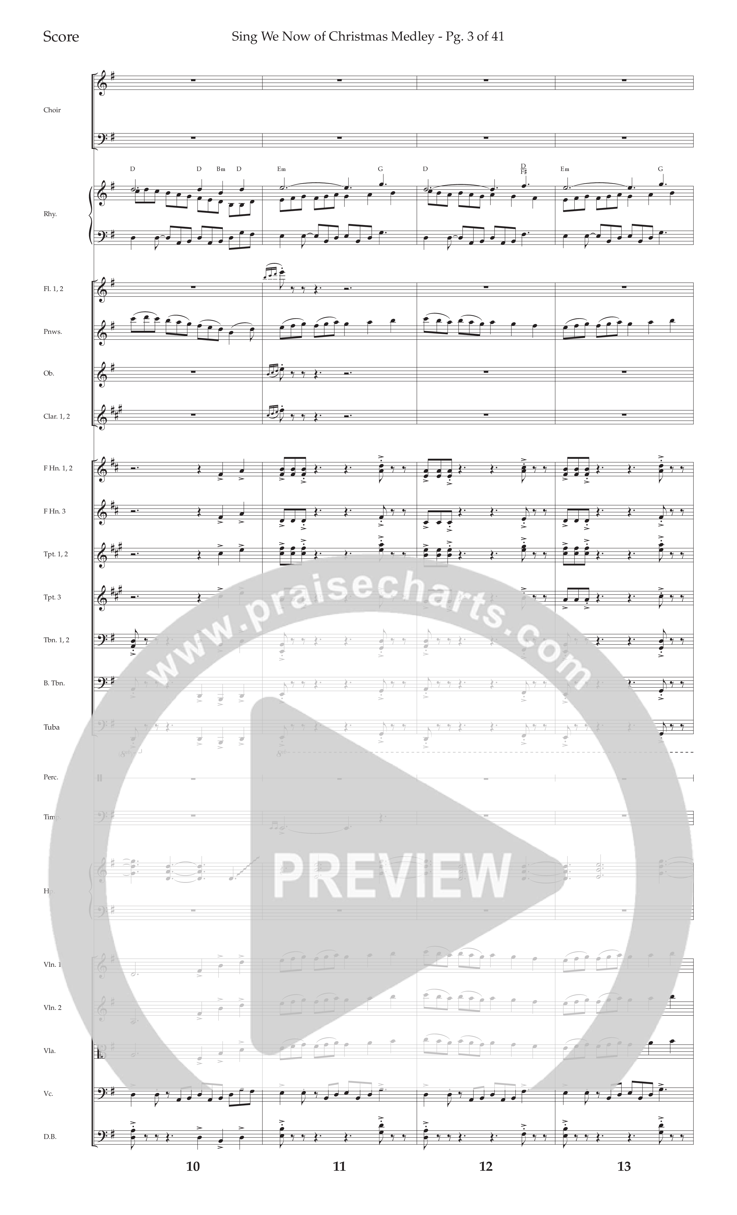 The Majesty Of Christmas (11 Song Choral Collection) Song 7 (Orchestration) (Lifeway Choral / Arr. Cliff Duren / Arr. David Wise)