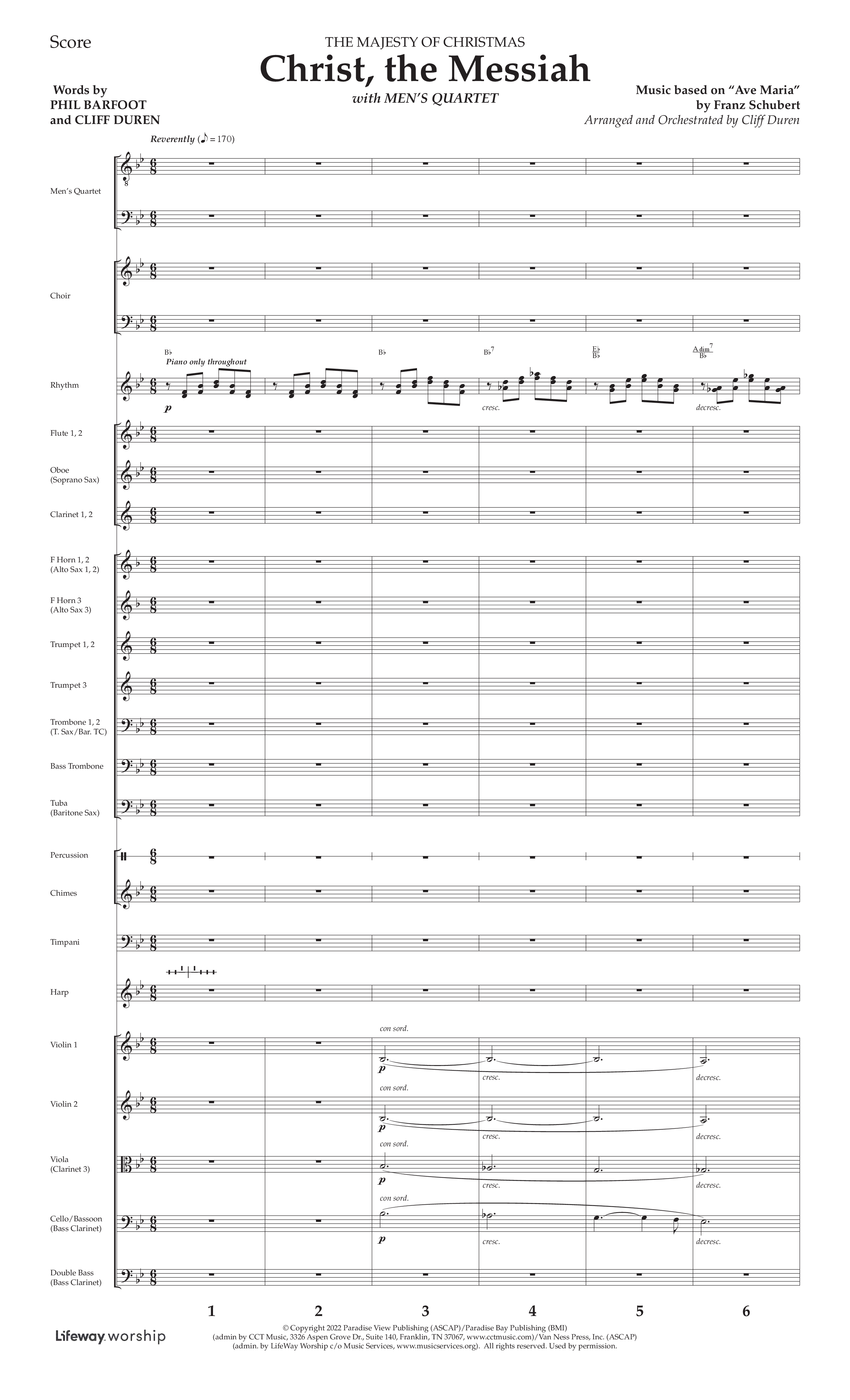 The Majesty Of Christmas (11 Song Choral Collection) Song 9 (Orchestration) (Lifeway Choral / Arr. Cliff Duren / Arr. David Wise)