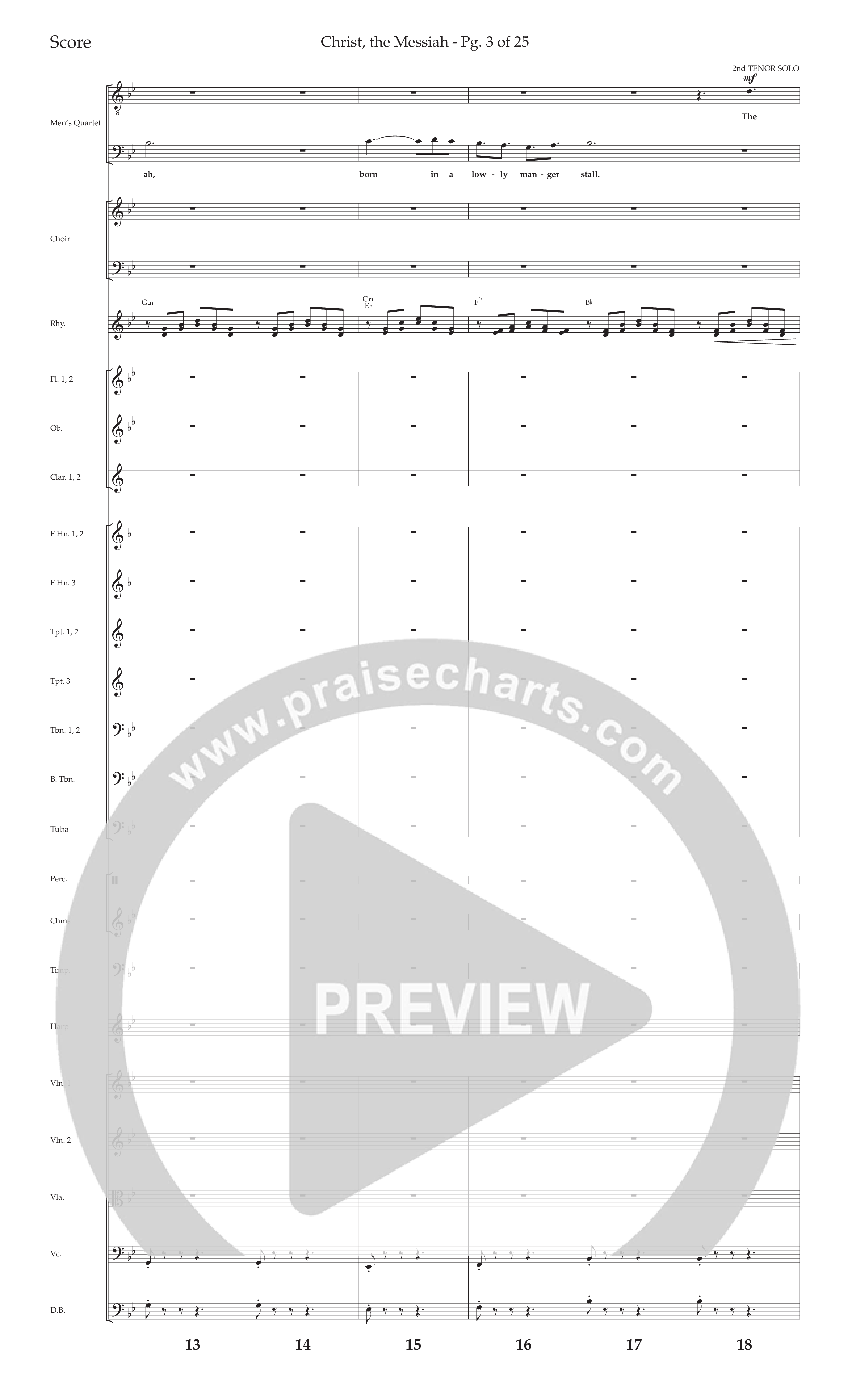 The Majesty Of Christmas (11 Song Choral Collection) Song 9 (Orchestration) (Lifeway Choral / Arr. Cliff Duren / Arr. David Wise)