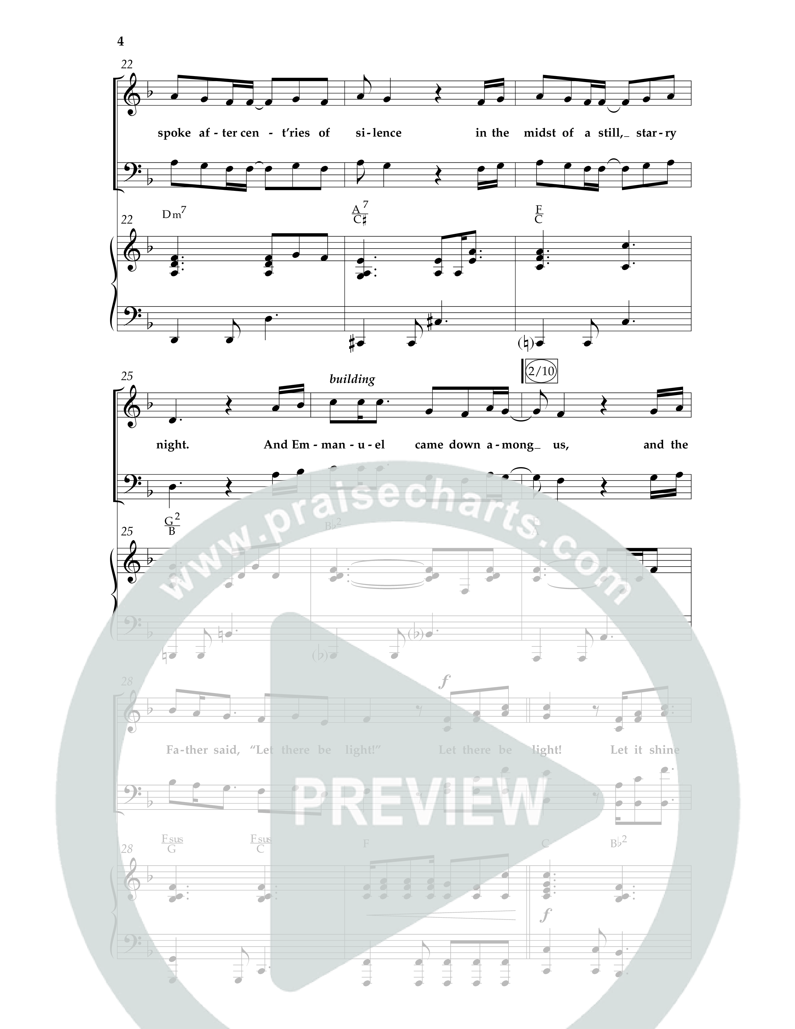 Let There Be Light (Choral Anthem SATB) Anthem (SATB/Piano) (Lifeway Choral / Arr. Cliff Duren)