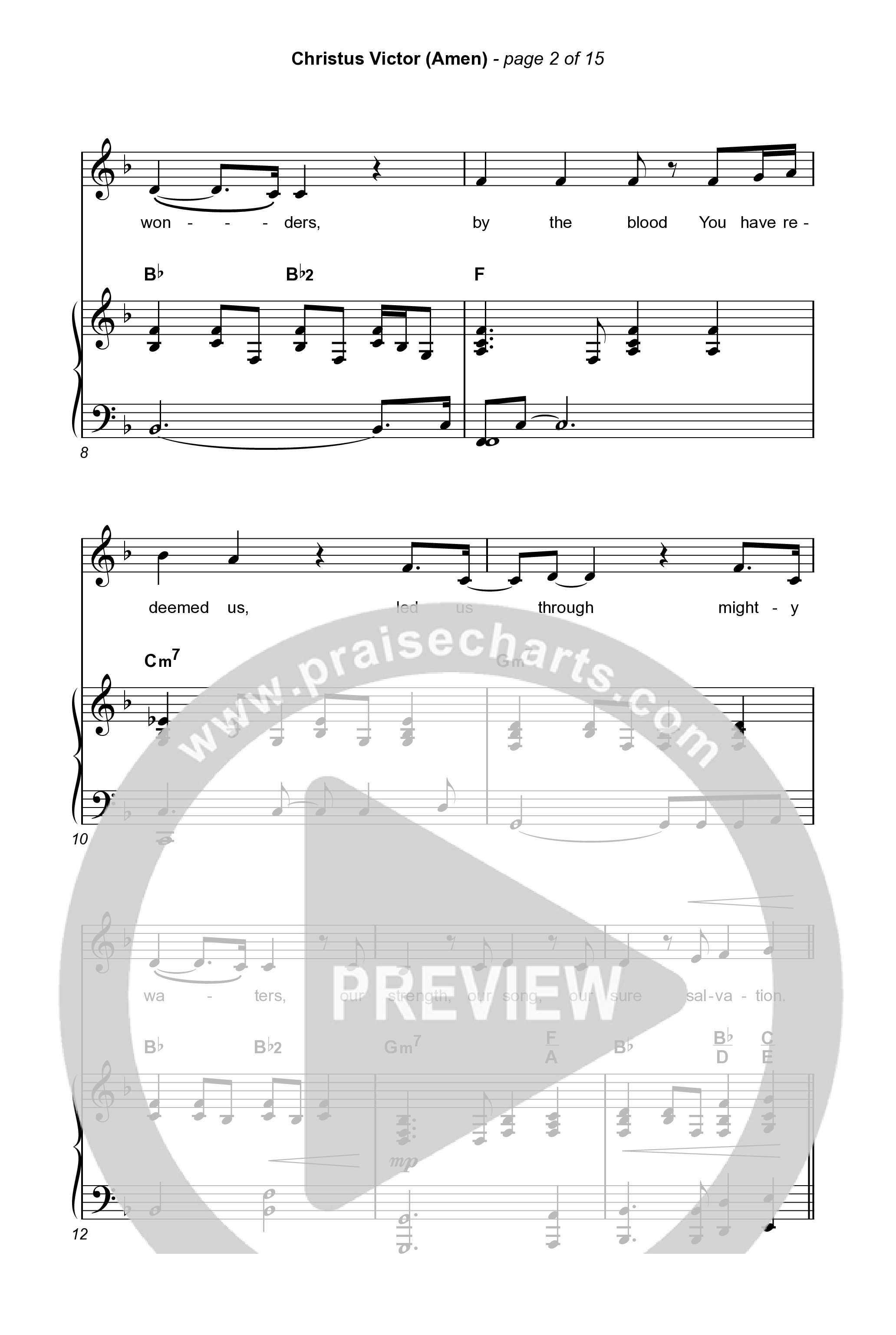 Christus Victor (Amen) (Sing It Now) Octavo (SATB & Pno) (Keith & Kristyn Getty / Arr. Luke Gambill)
