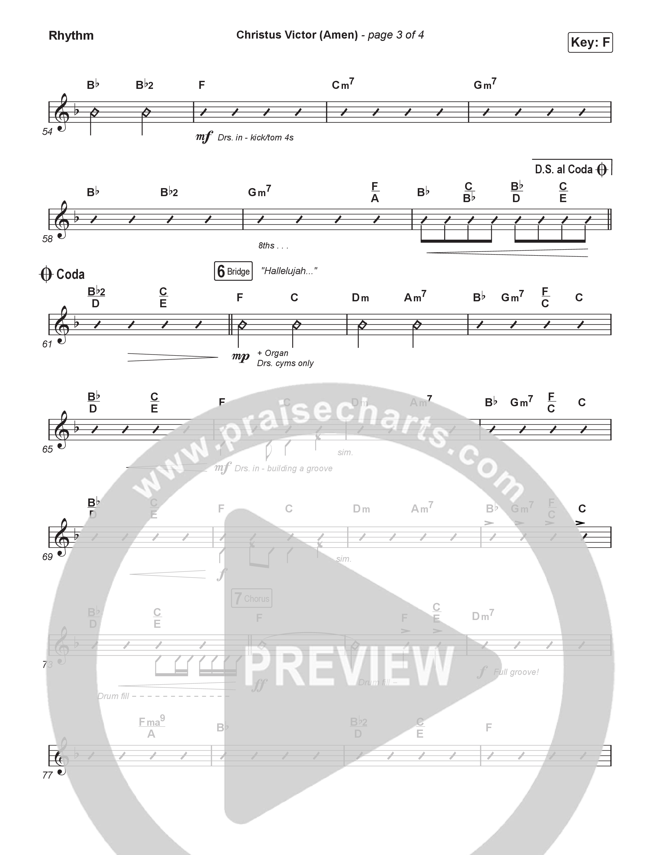 Christus Victor (Amen) (Worship Choir/SAB) Rhythm Pack (Keith & Kristyn Getty / Arr. Luke Gambill)