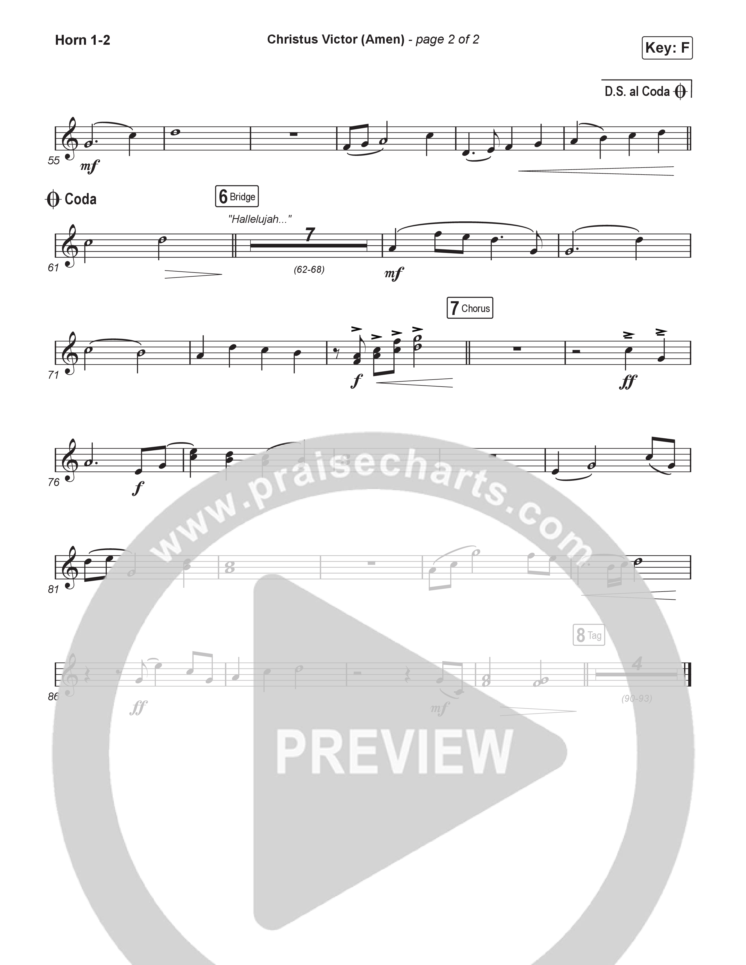 Christus Victor (Amen) (Unison/2-Part) Brass Pack (Keith & Kristyn Getty / Arr. Luke Gambill)