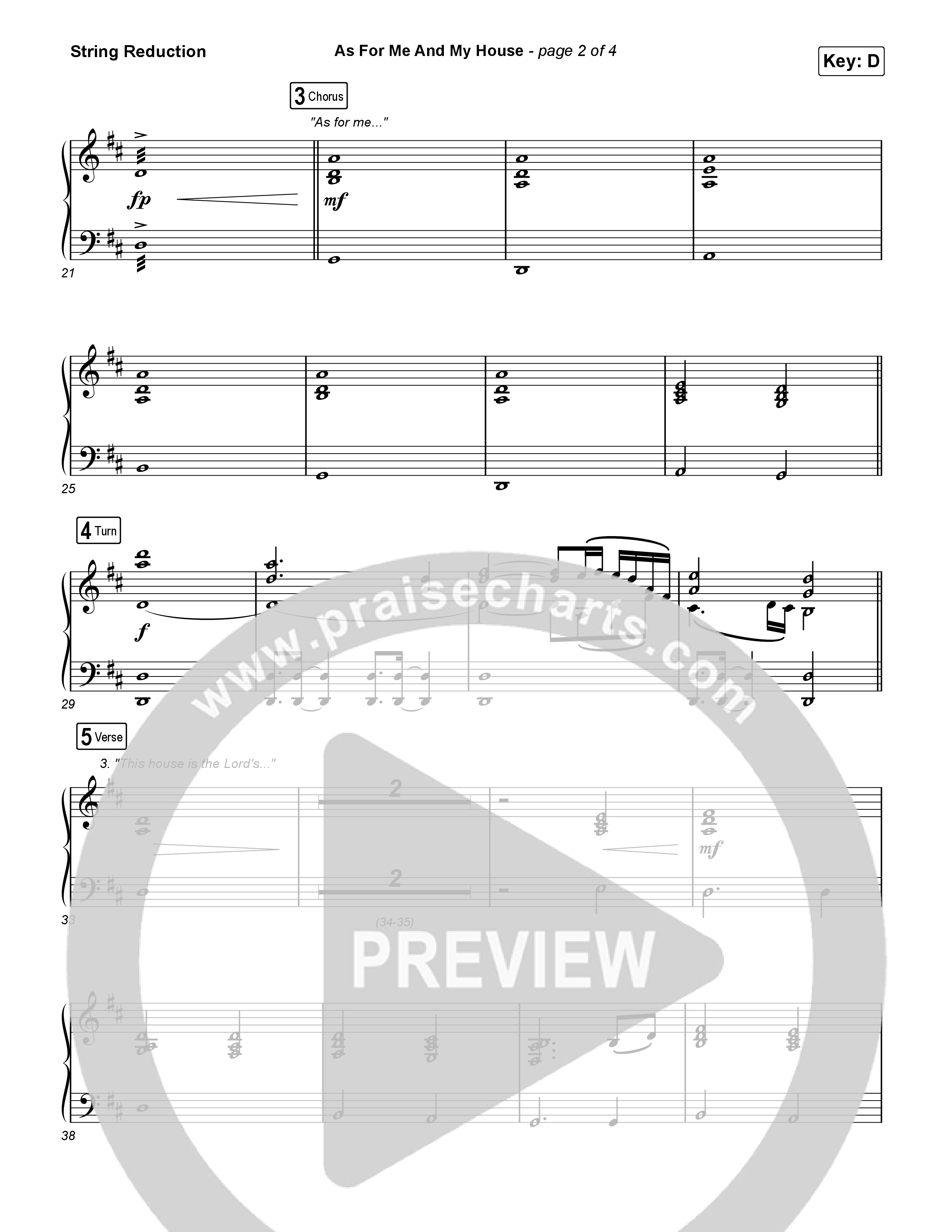 As For Me And My House (Choral Anthem SATB) String Reduction (Keith & Kristyn Getty / Cochren & Co / Arr. Luke Gambill)