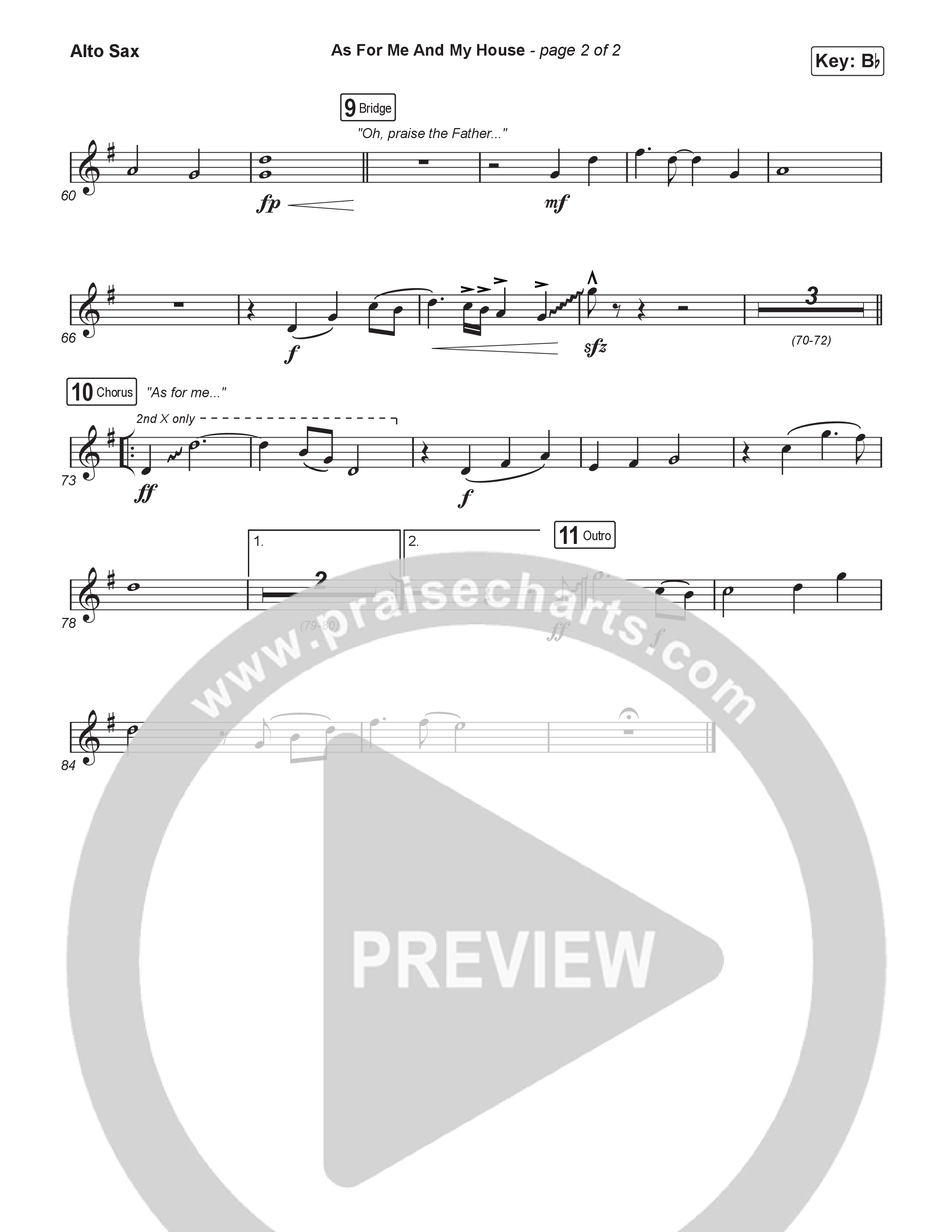 As For Me And My House (Sing It Now) Alto Sax (Keith & Kristyn Getty / Cochren & Co / Arr. Luke Gambill)