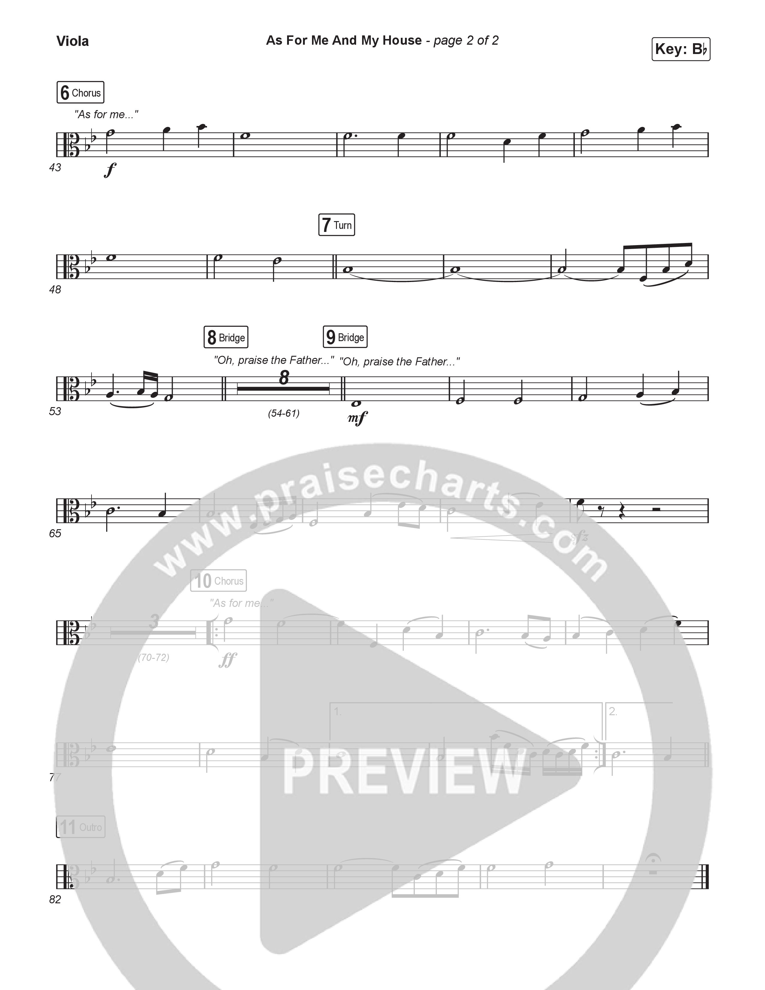 As For Me And My House (Sing It Now) Viola (Keith & Kristyn Getty / Cochren & Co / Arr. Luke Gambill)