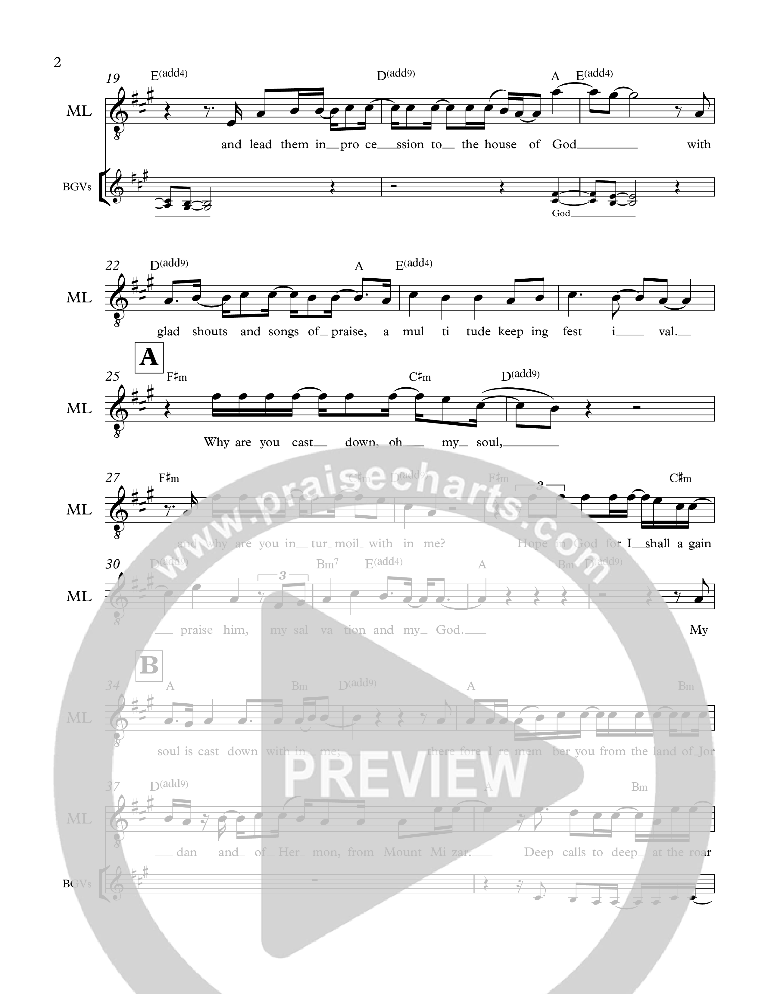 Psalm 42 Choir Sheet (The Corner Room)