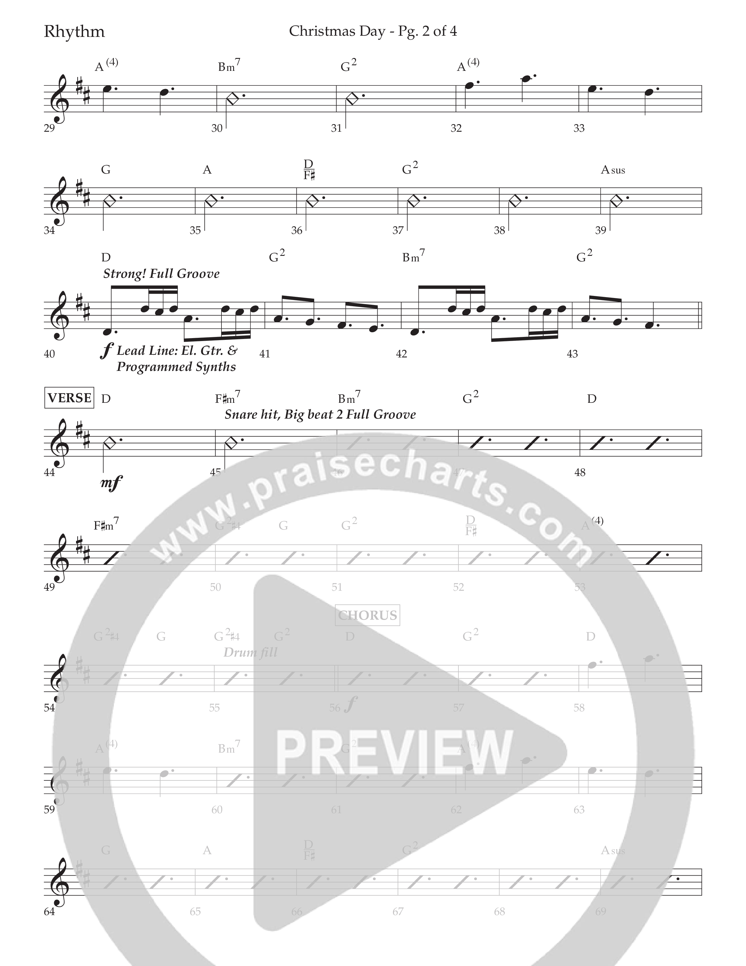 Christmas Day (Choral Anthem SATB) Lead Melody & Rhythm (Lifeway Choral / Arr. David Wise / Orch. Cliff Duren)