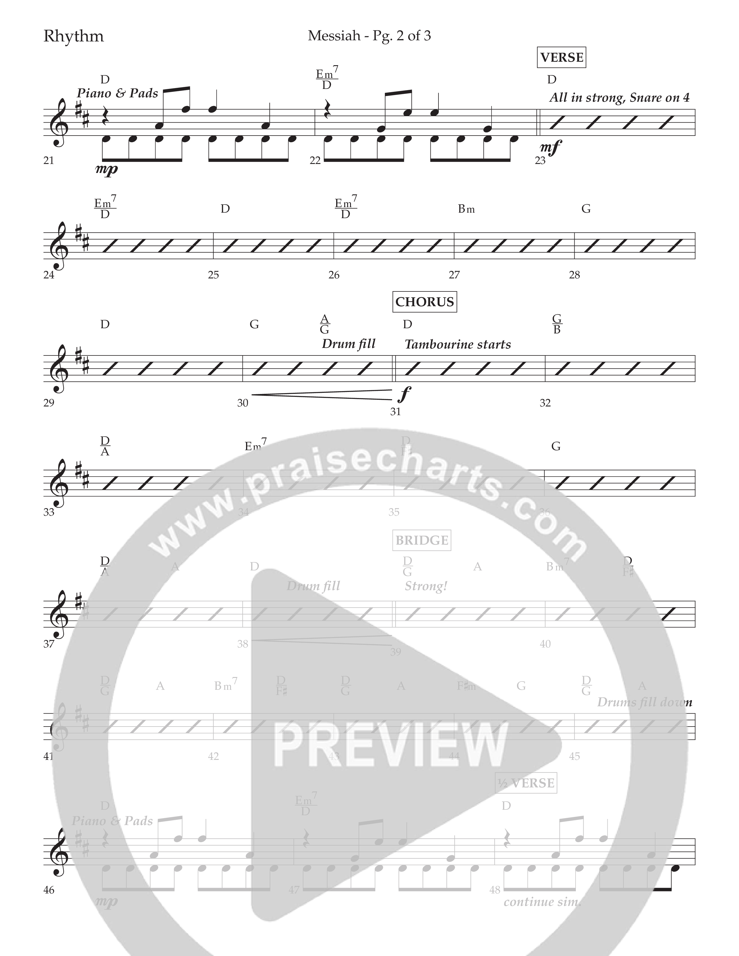 Messiah (Choral Anthem SATB) Lead Melody & Rhythm (Lifeway Choral / Arr. David Wise / Orch. Bradley Knight)
