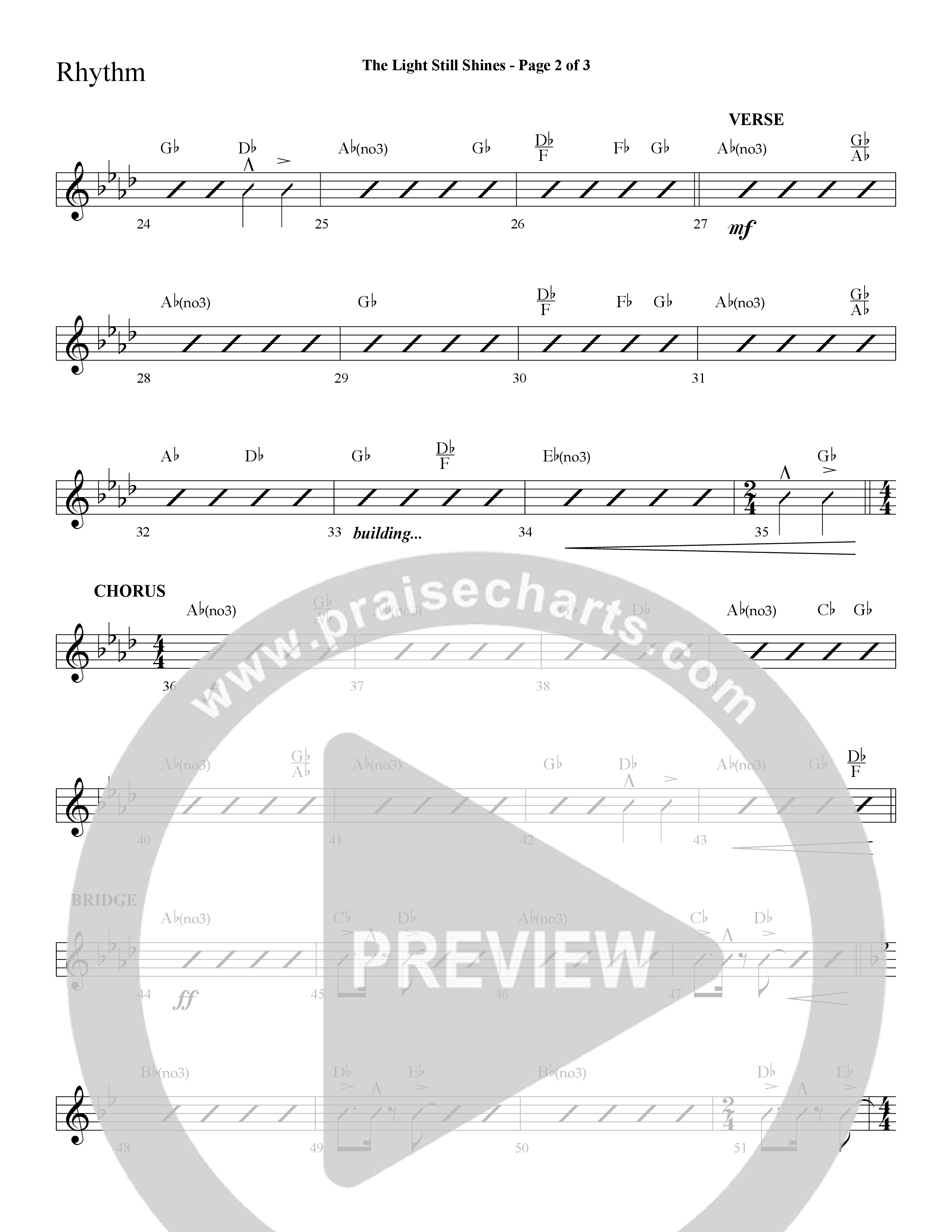 The Light Still Shines (Choral Anthem SATB) Lead Melody & Rhythm (Lifeway Choral / Arr. Cliff Duren)